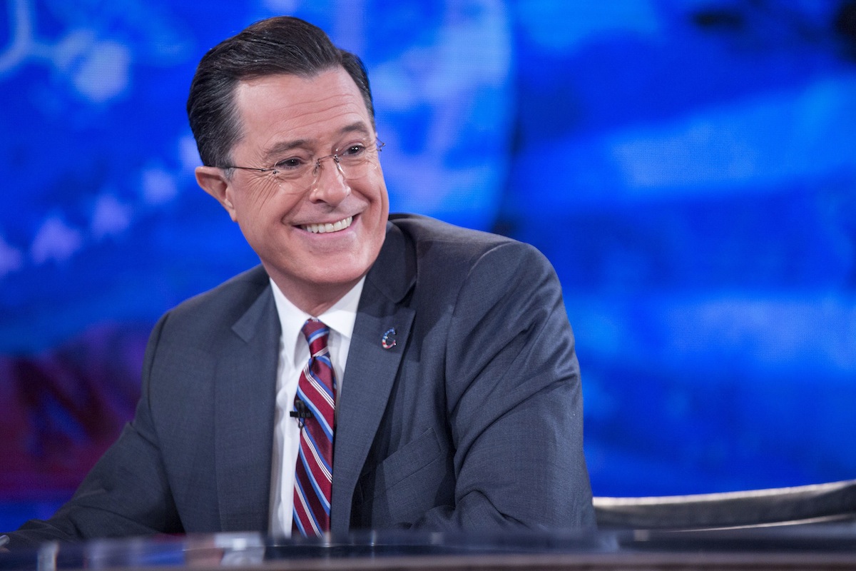 President Obama Tapes An Interview For The Colbert Report with Stephen Colbert