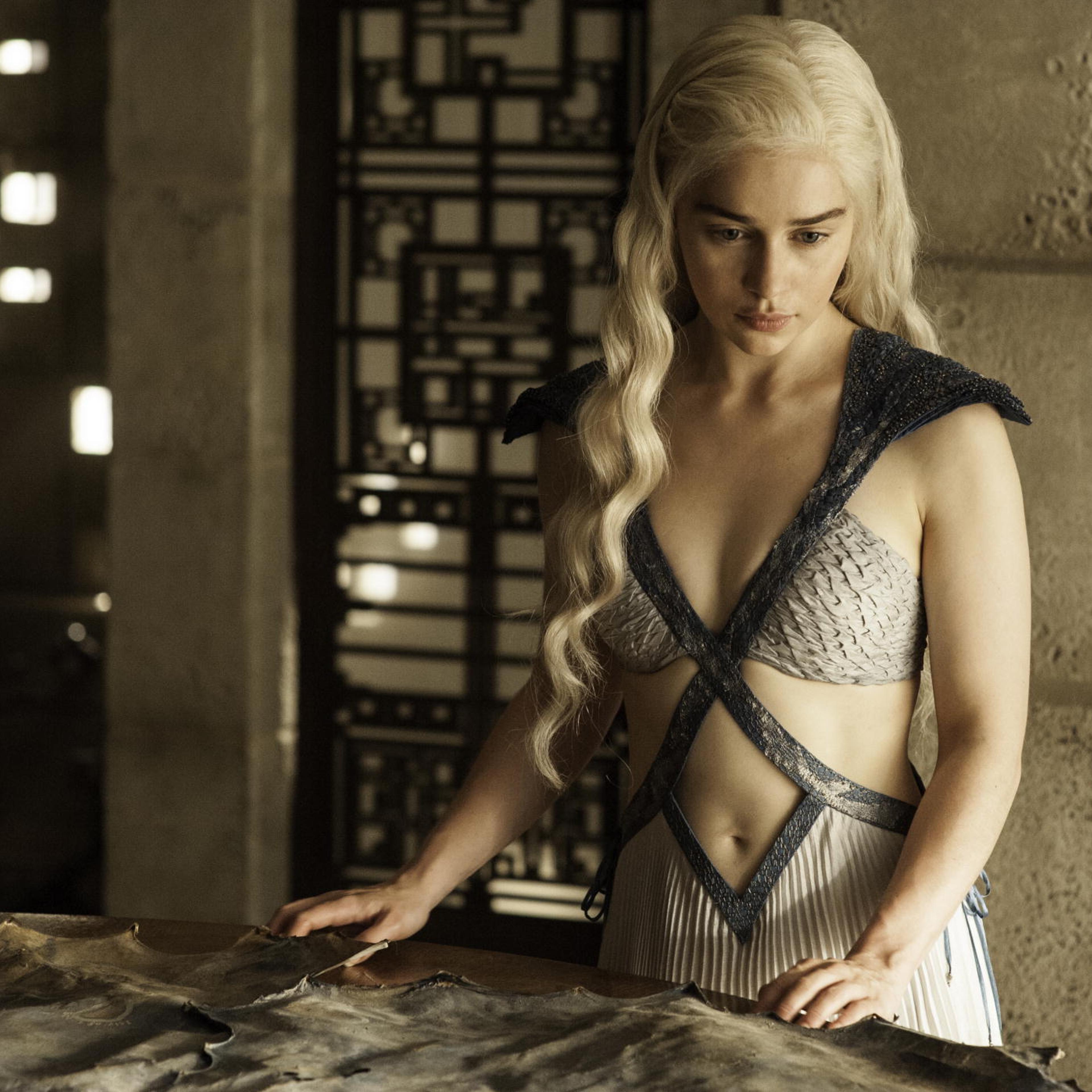 Emilia Clarke plays Daenerys Targaryen in "Game of Thrones."