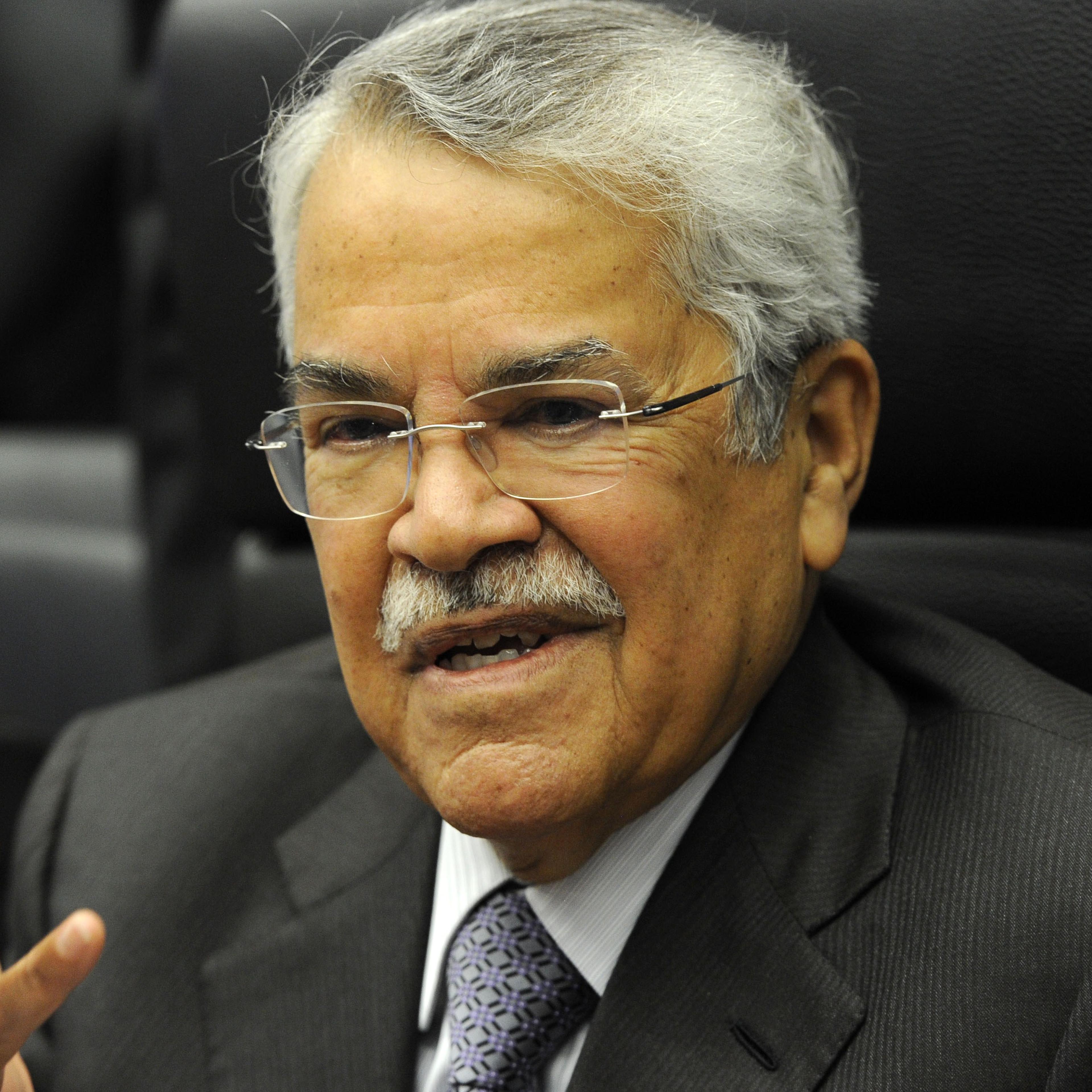 Saudi Oil Minister Ali al-Naimi speaks to journalists ahead of the 166th ordinary meeting of the Organization of the Petroleum Exporting Countries (OPEC) in Vienna, Austria on Nov. 27, 2014.