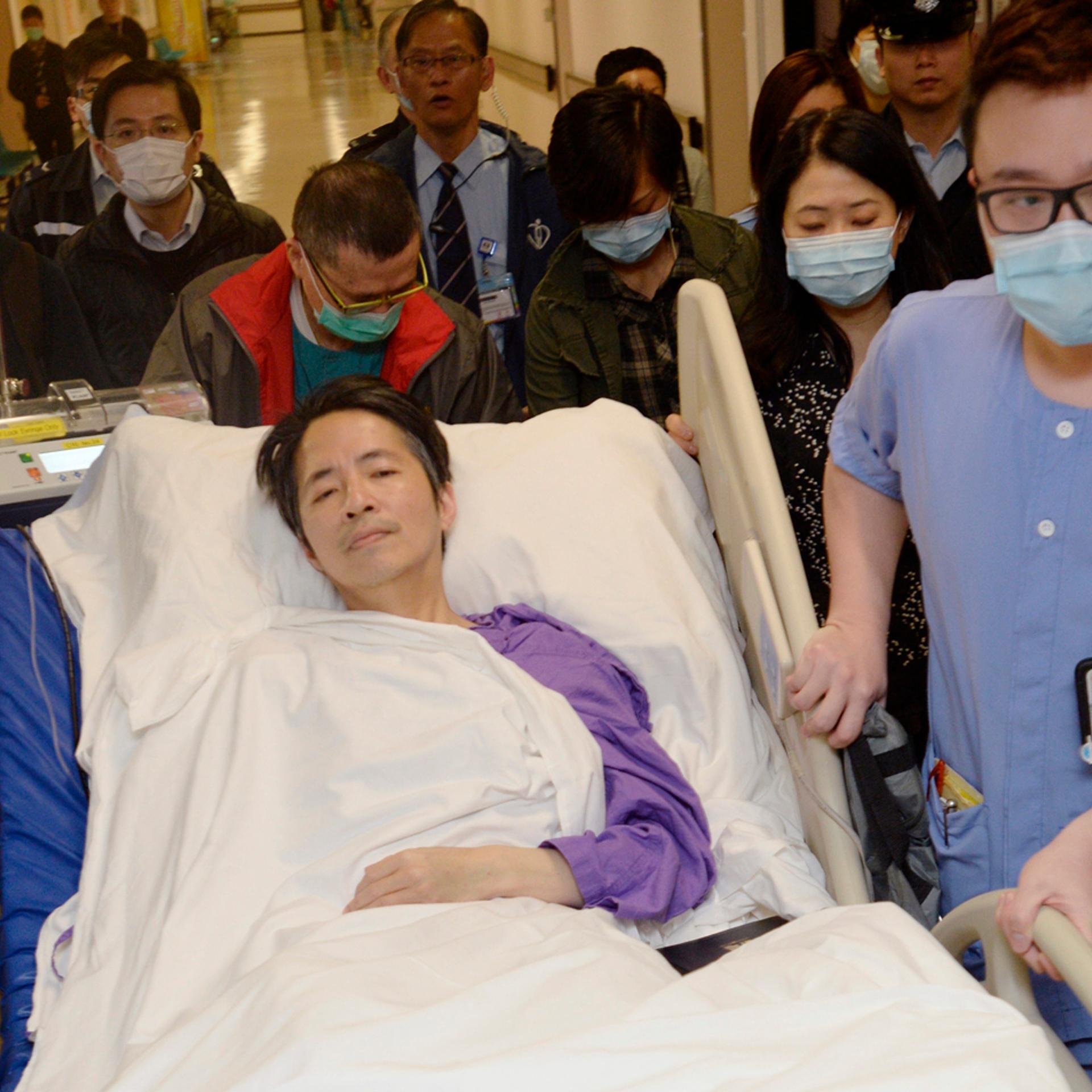 Ming Pao's former chief editor Kevin Lau, who was brutally attacked on Wednesday, is transferred to a private ward in Eastern Hospital after spending three days in intensive care in Hong Kong