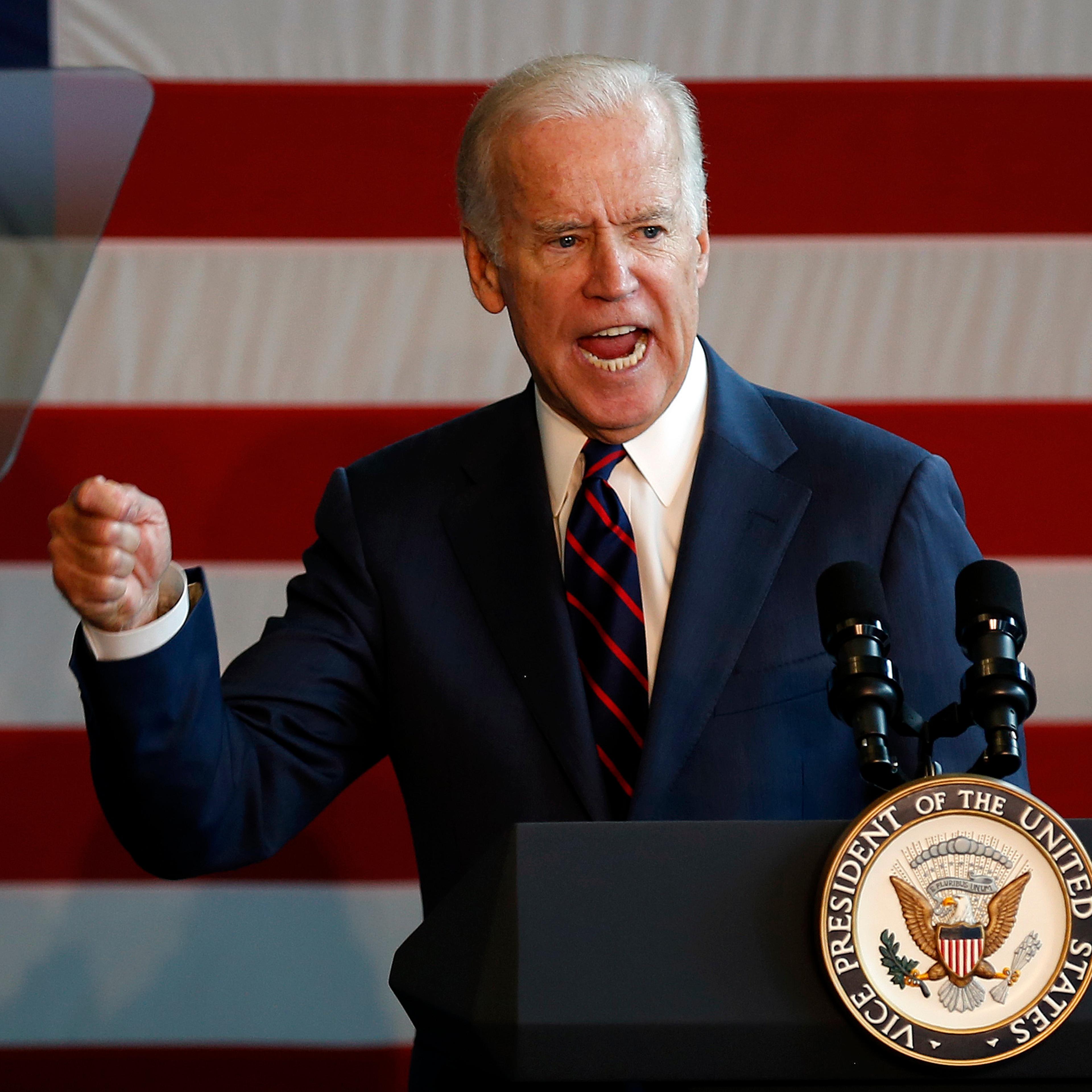 joe biden donald trump behind the gym