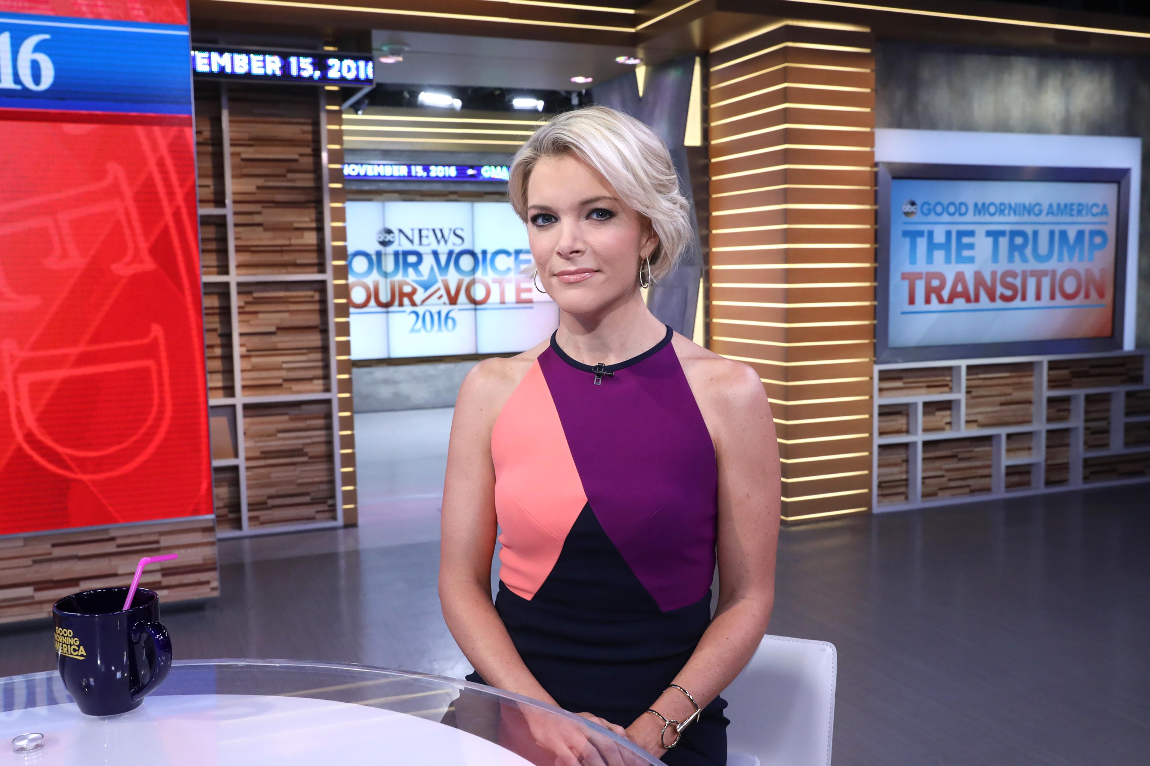 Megyn Kelly is a guest on "Good Morning America," on Nov. 15, 2016.