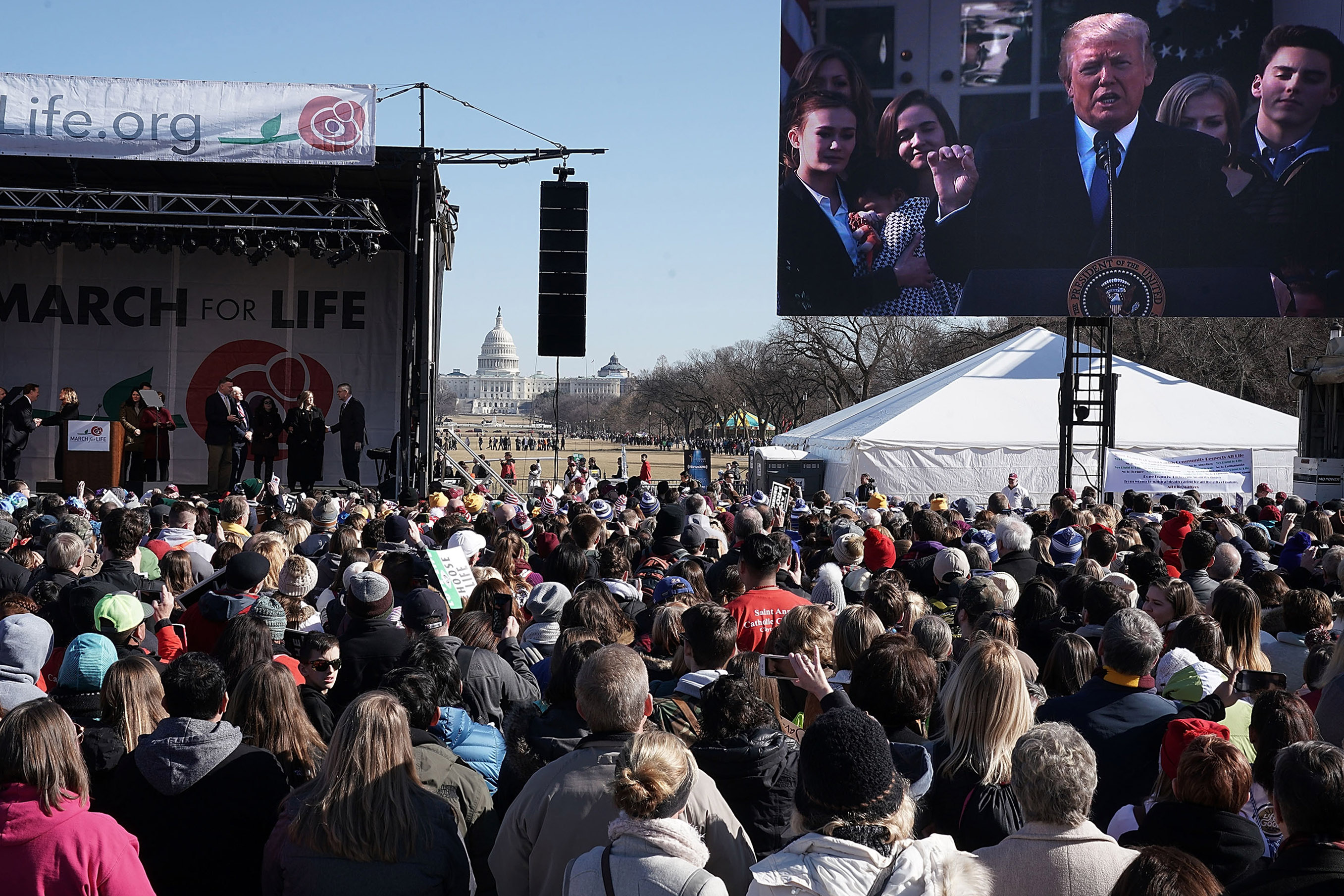 Annual March For Life Rally Winds Through Washington DC