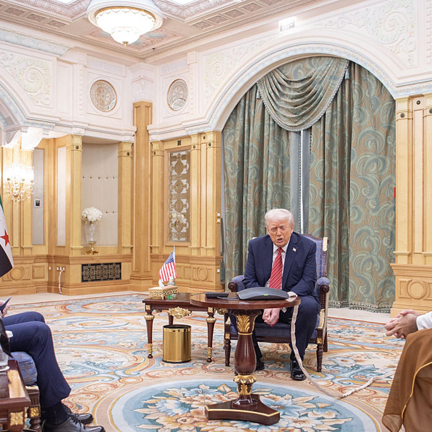 Donald Trump - Ahmed al-Shara meeting in Riyadh