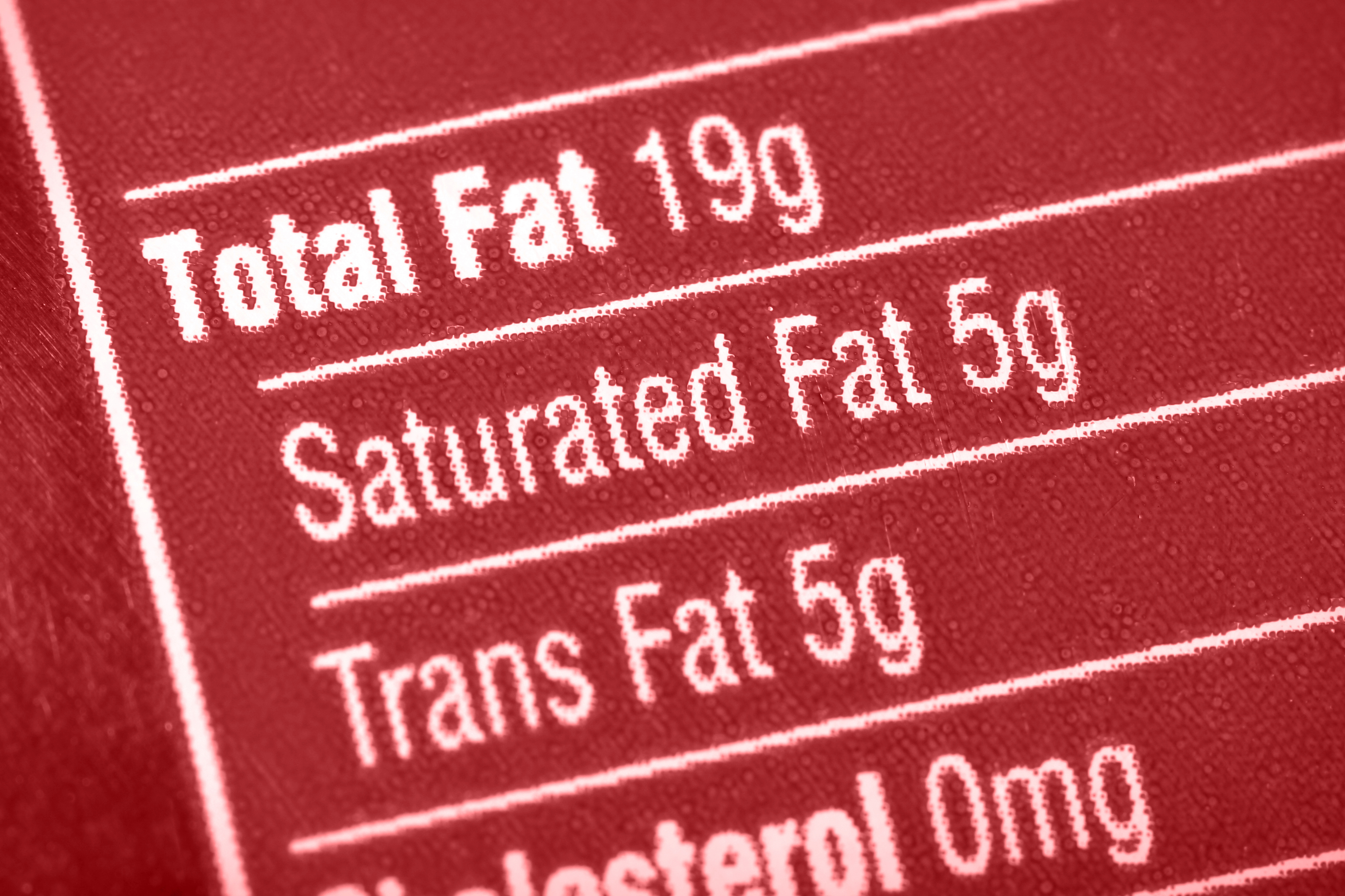 High in fat