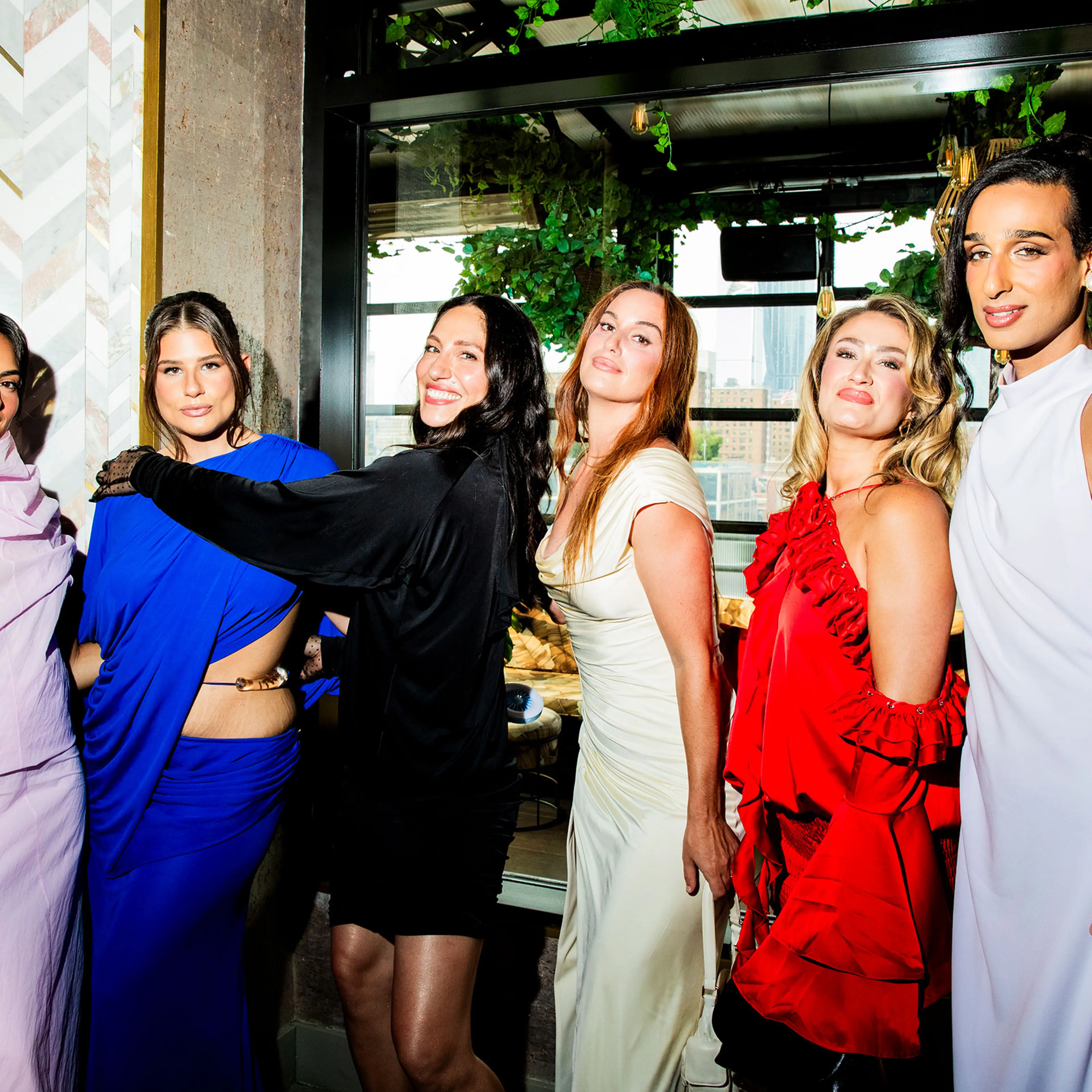 Paige Desorbo, Remi Bader, Tefi Pessoa, Hannah Berner, TK, and Cyrus Veyssi