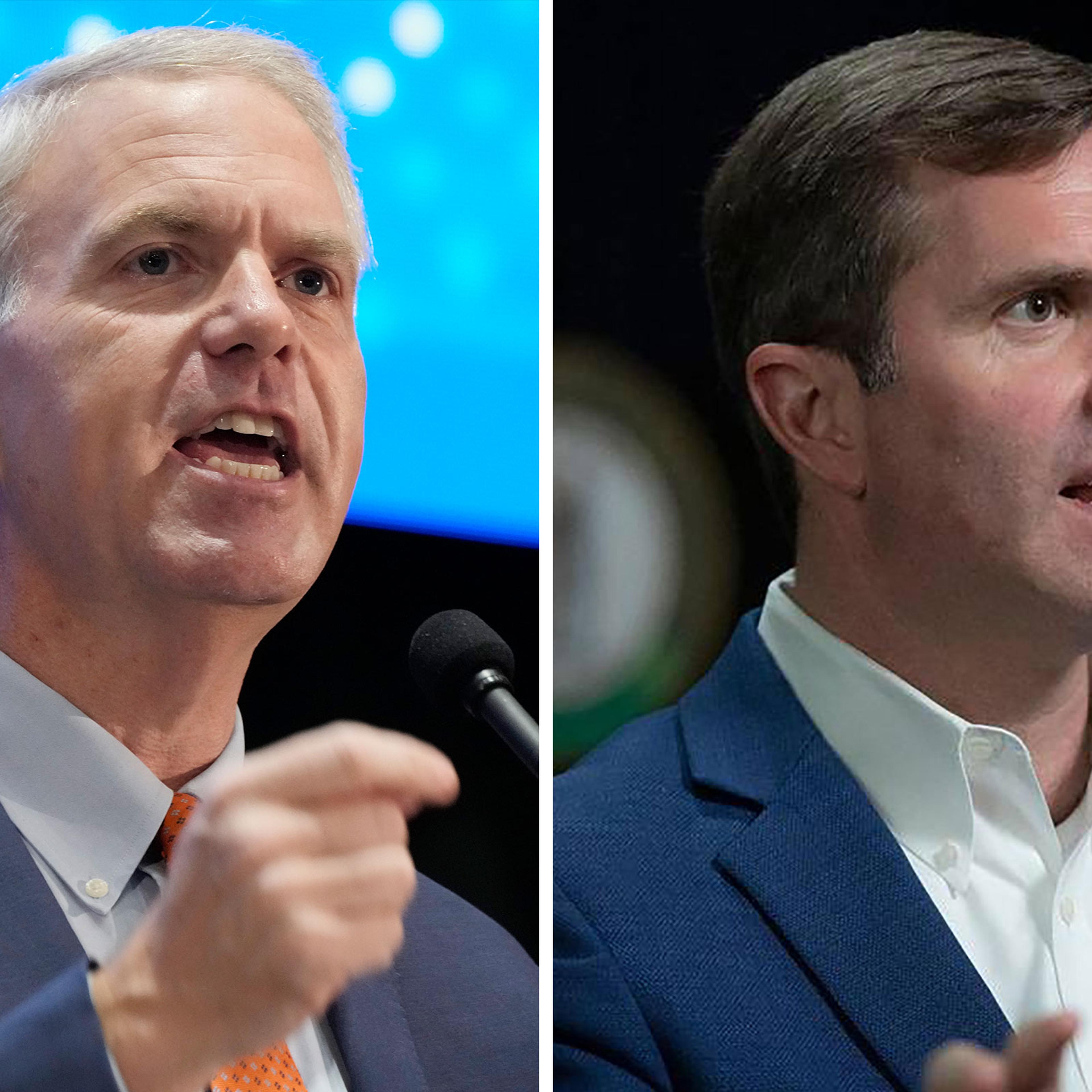 Democratic candidate for Mississippi Governor Brandon Presley; Kentucky Gov. Andy Beshear