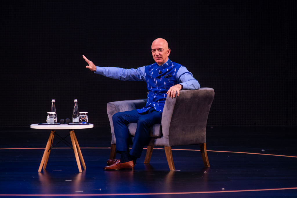 Amazon CEO Jeff Bezos Attends Amazon's Annual Smbhav Event In Delhi
