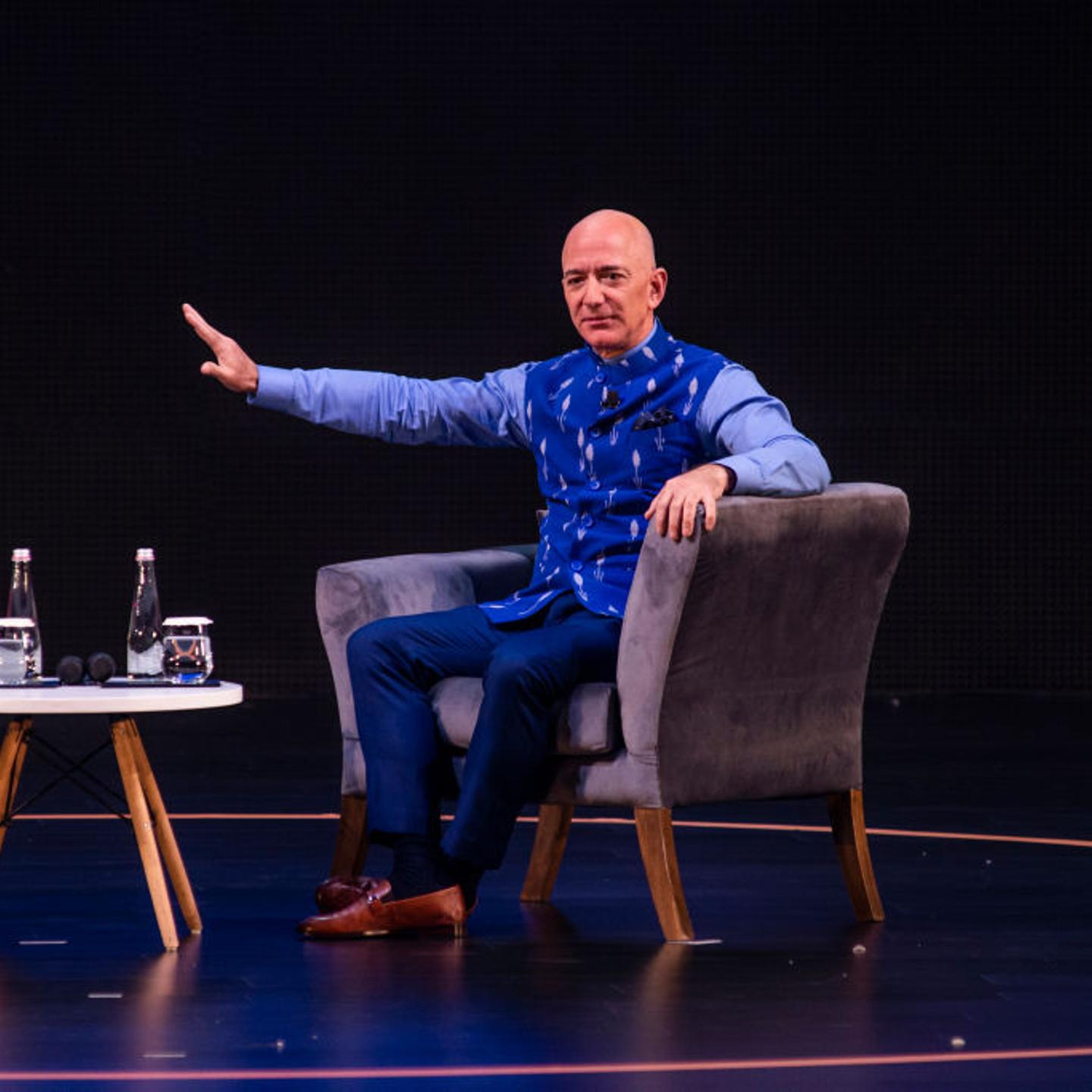 Amazon CEO Jeff Bezos Attends Amazon's Annual Smbhav Event In Delhi