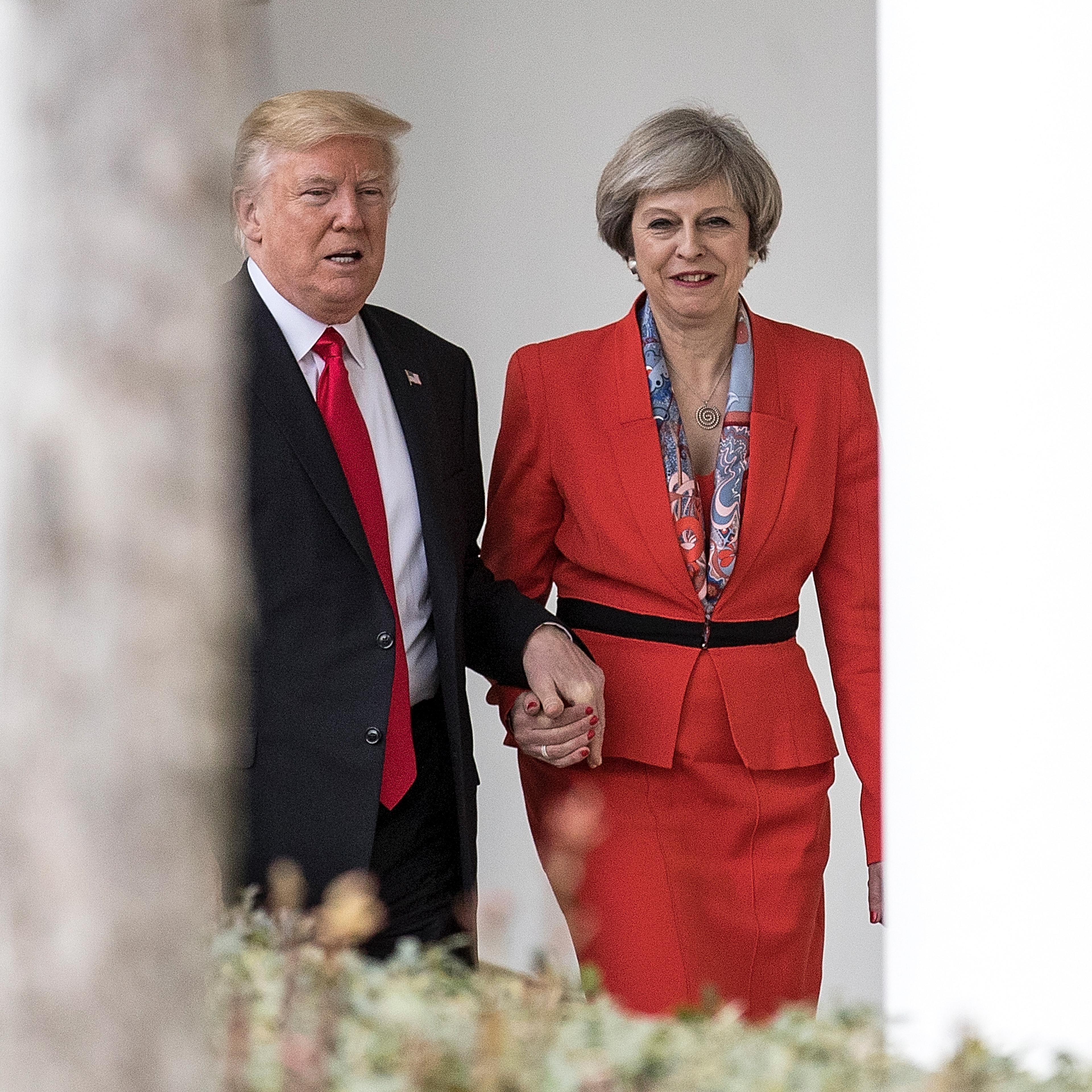 President Trump Meets With British PM Theresa May At The White House