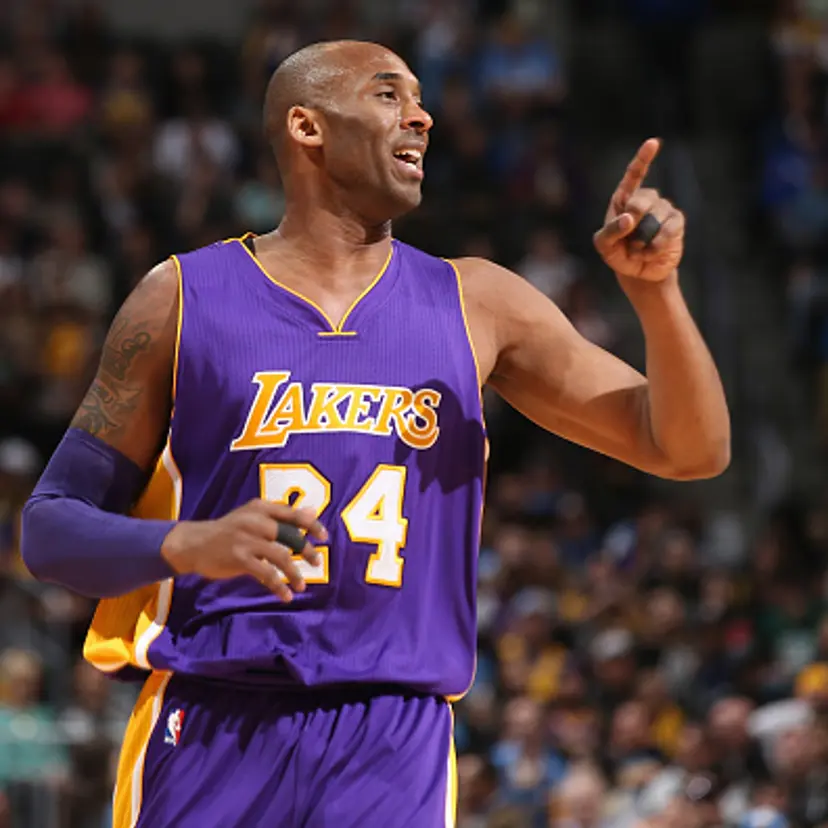 Kobe Bryant #24 of the Los Angeles Lakers takes the court against the Denver Nuggets at Pepsi Center on March 2, 2016 in Denver, Colorado.