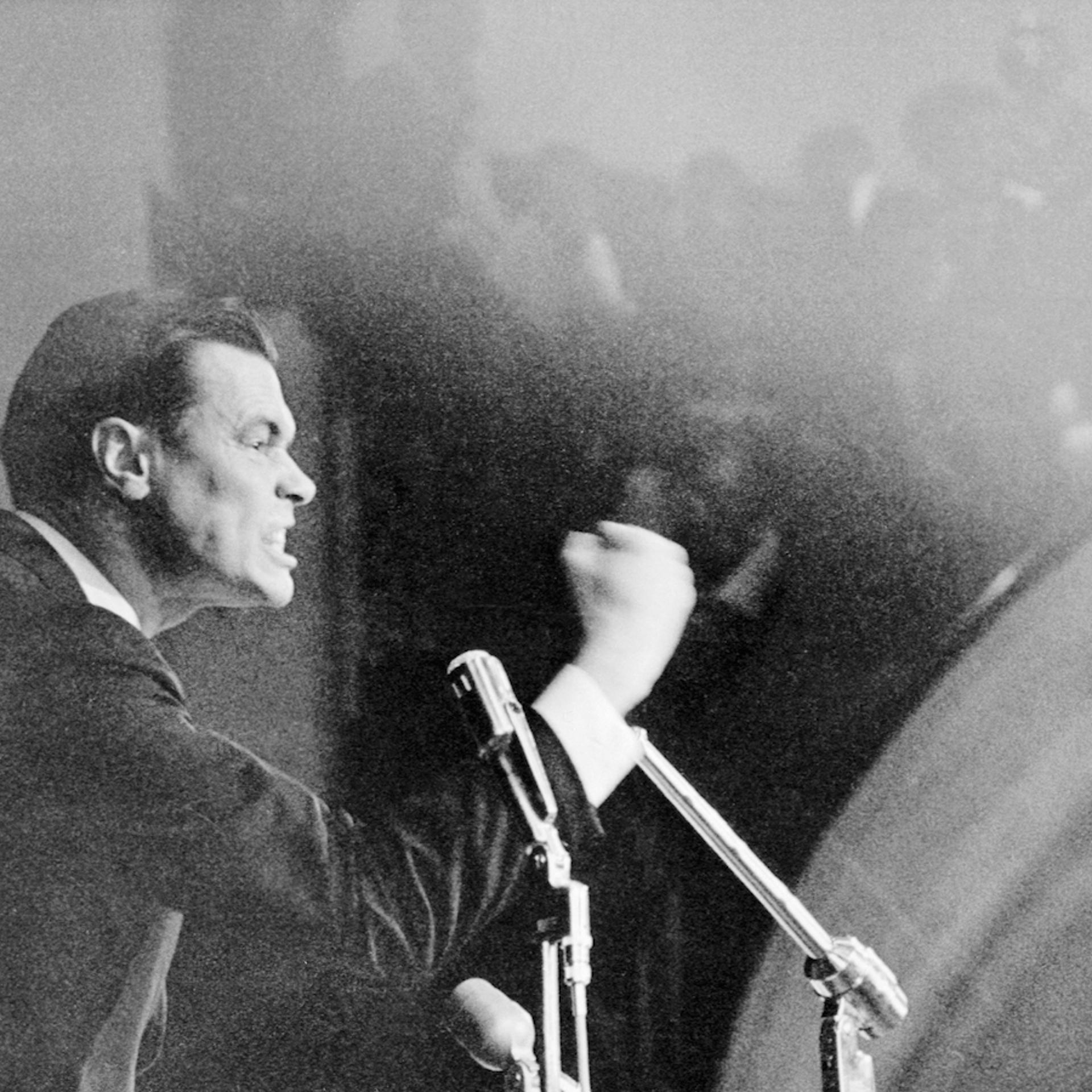 George Lincoln Rockwell Speaking at Nazi Rally