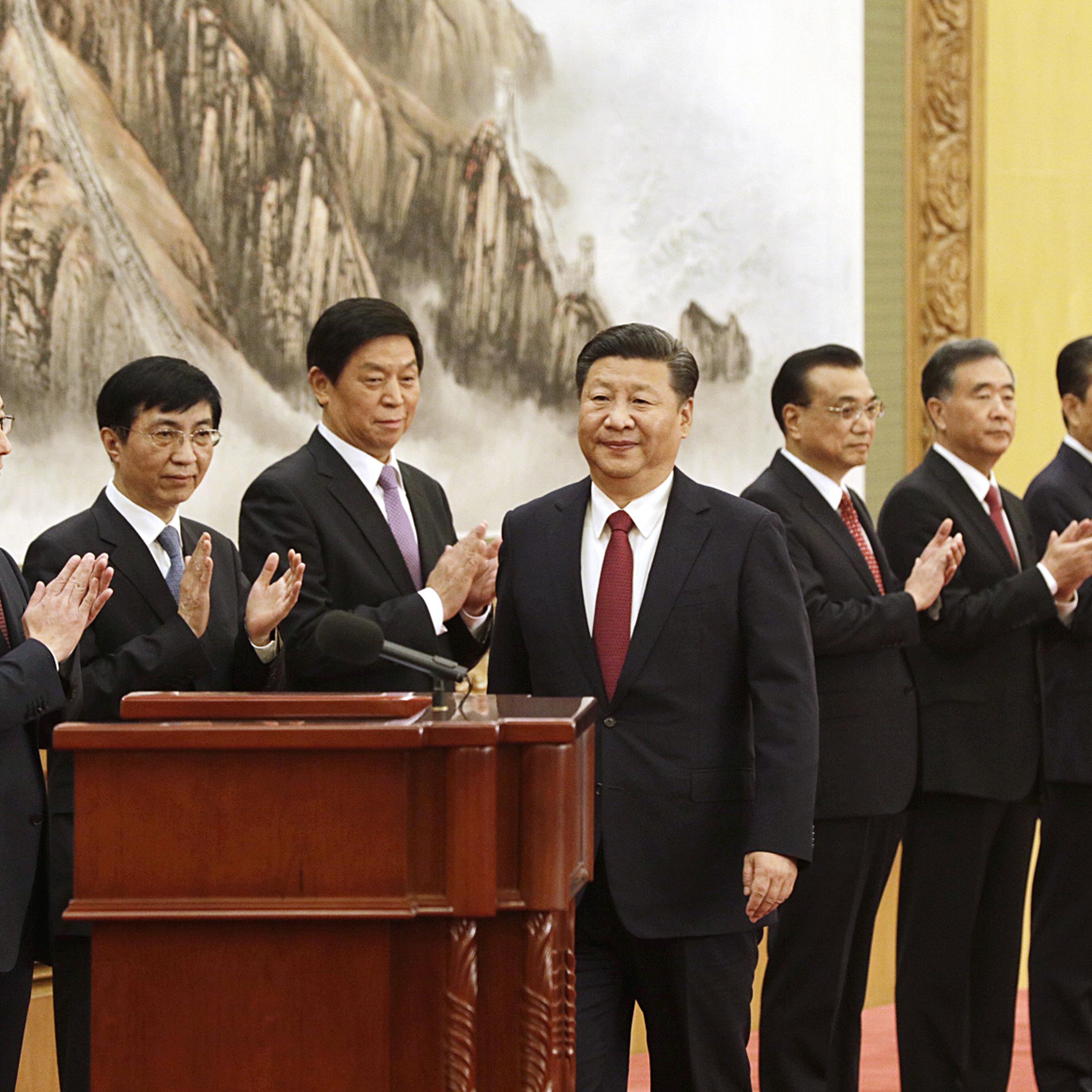 Chinese Communist Party's Politburo Standing Committee Meet the Press