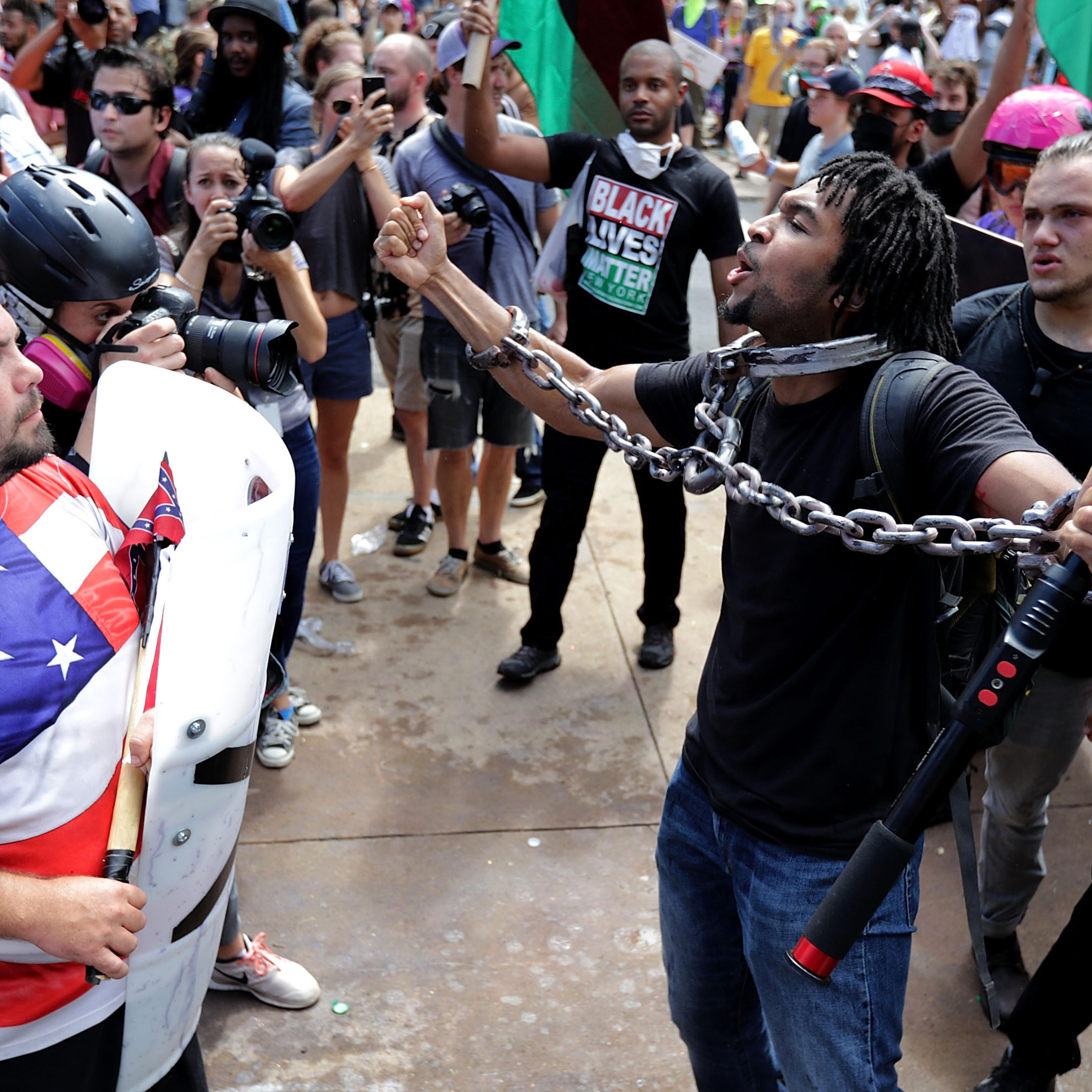 Violent Clashes Erupt at "Unite The Right" Rally In Charlottesville