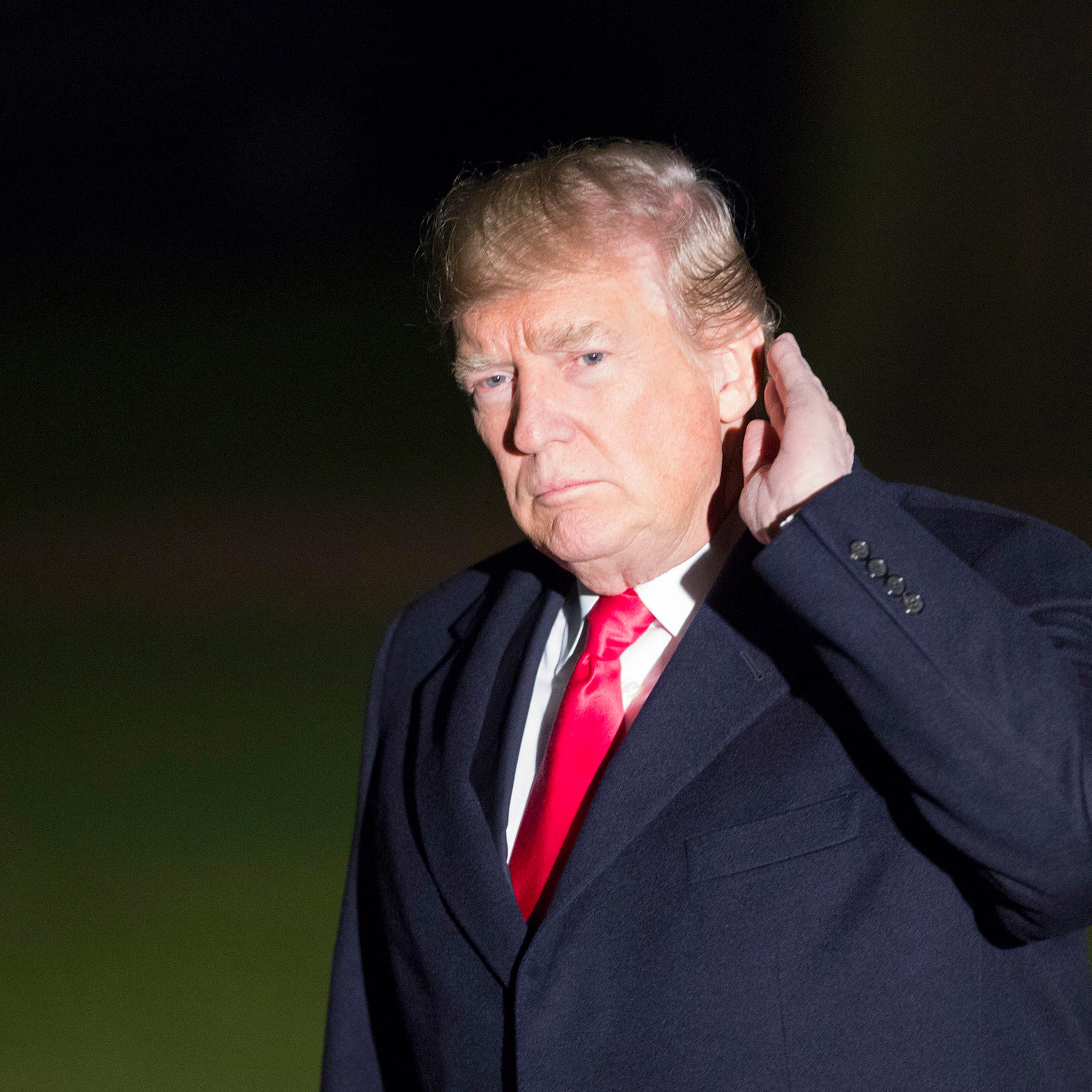 President Trump Returns To The White House