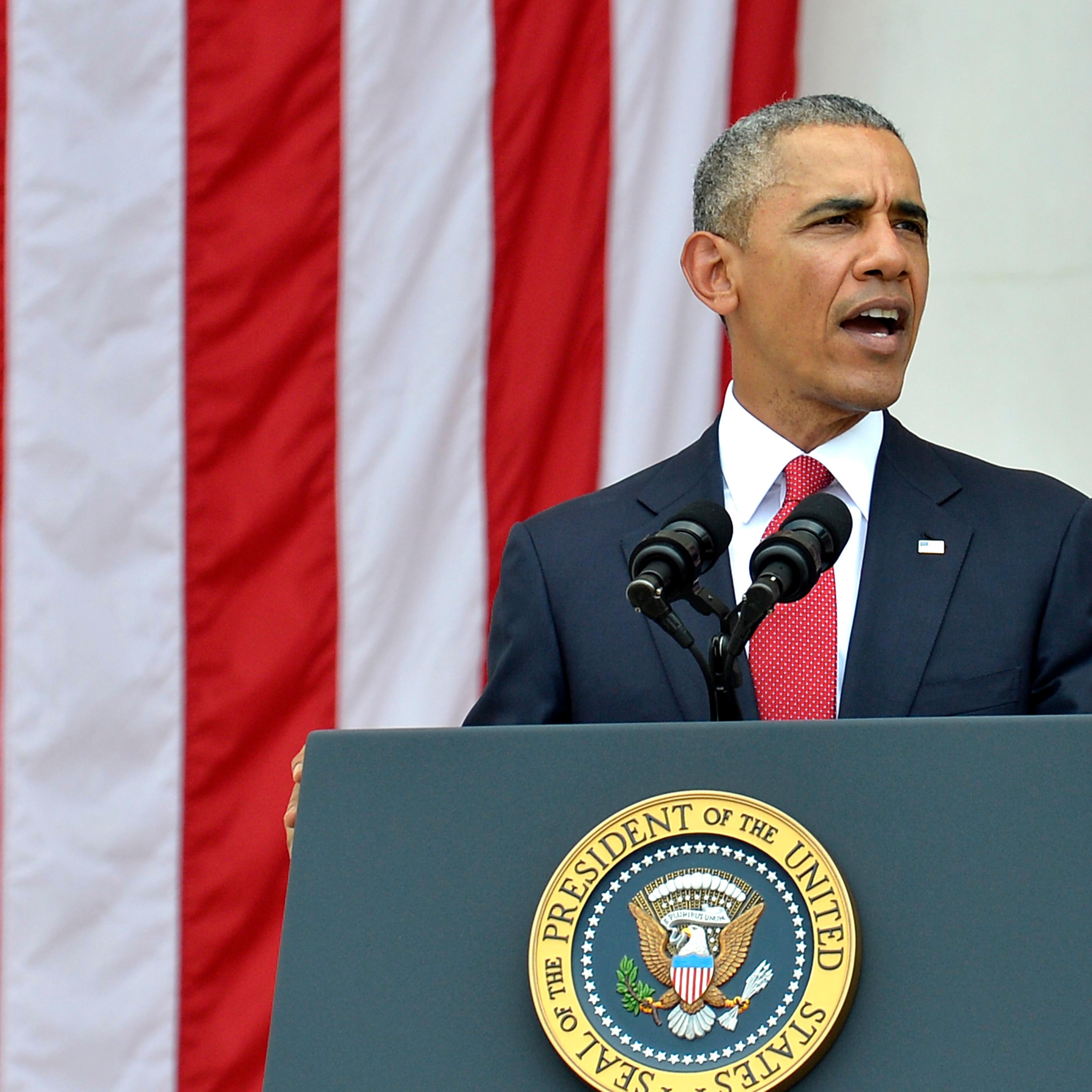 Barack Obama on May 30, 2016 in Arlington, Va.