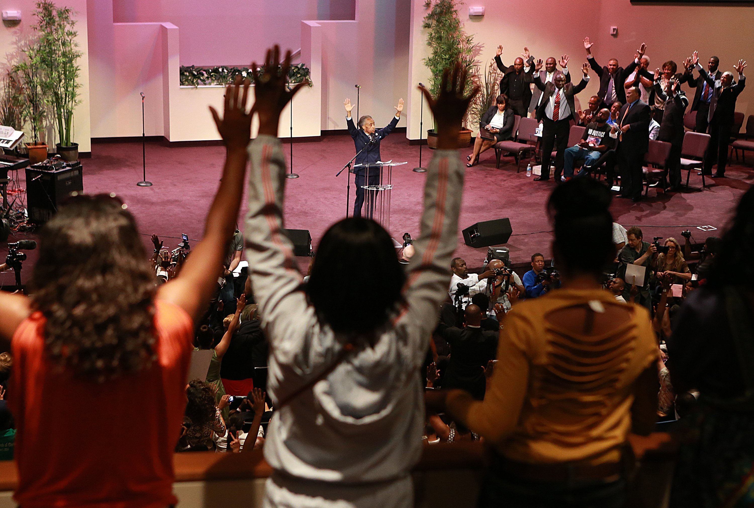 Ferguson church rally
