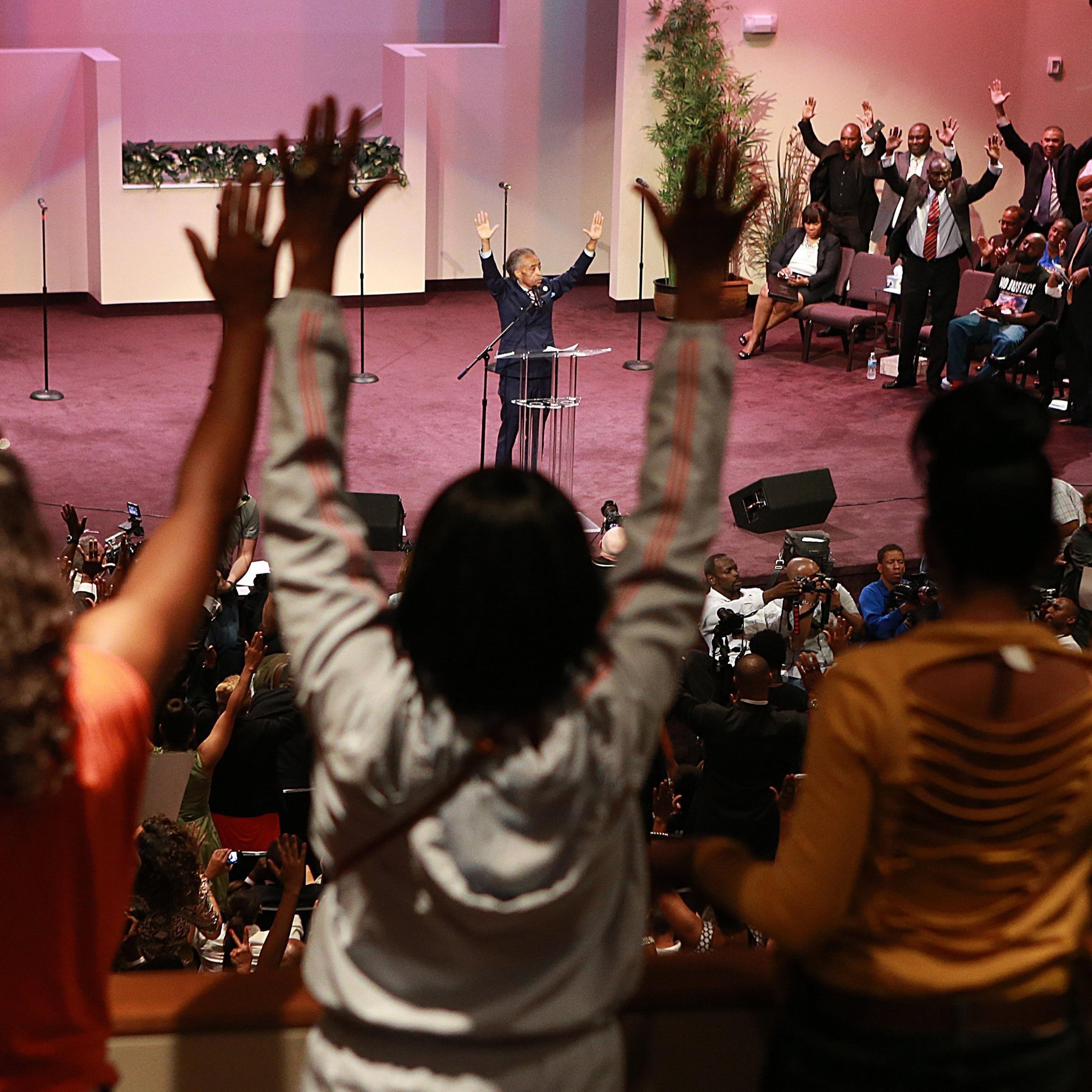 Ferguson church rally