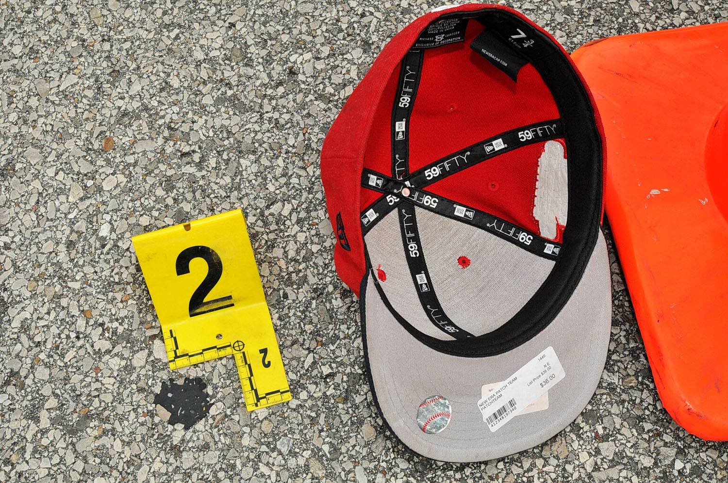 An undated evidence photograph made available by the St. Louis County prosecutors office on Nov. 25, 2014 shows the cap that teenager Michael Brown was wearing when he was shot to death by Ferguson police officer Darren Wilson in August 2014.