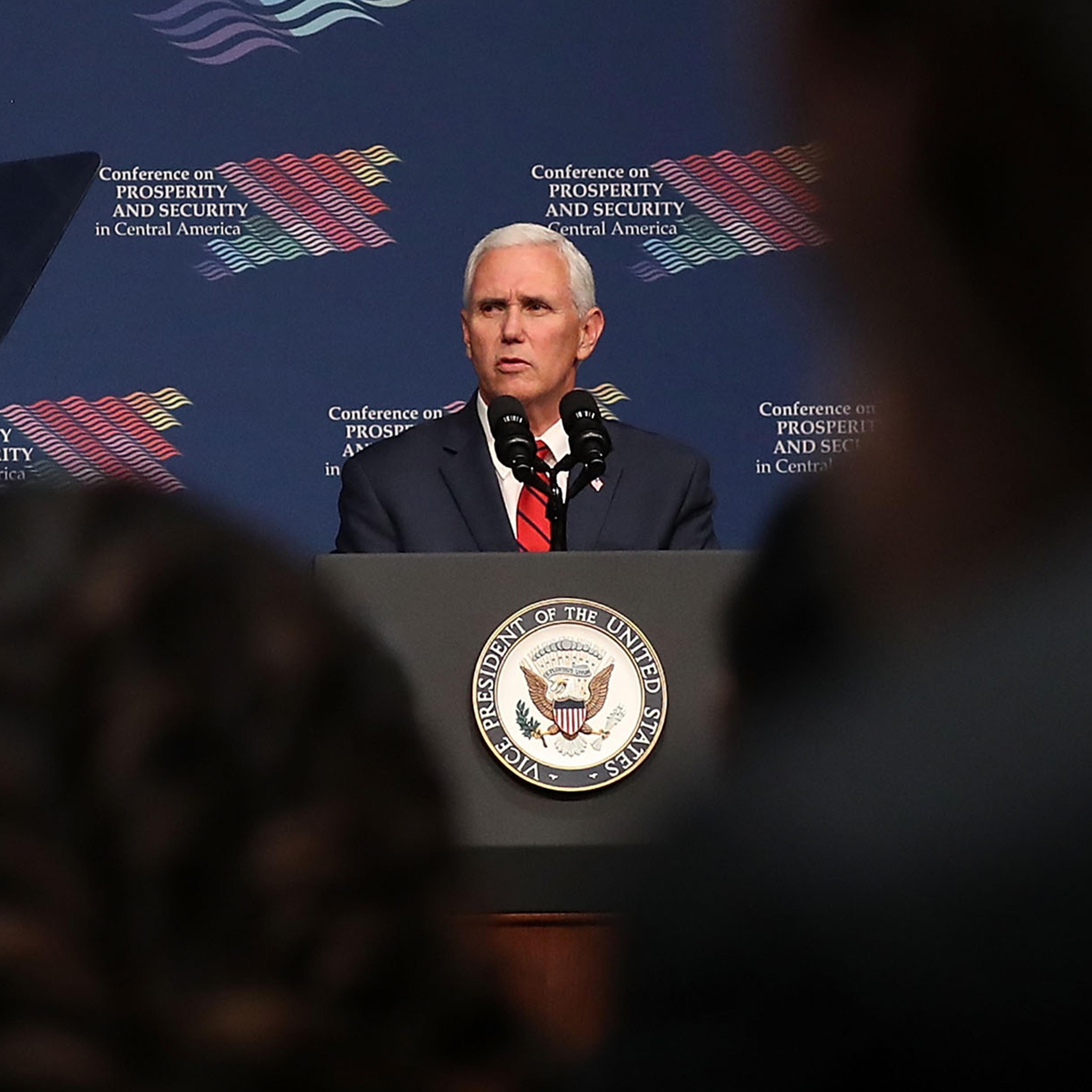 Vice President Pence Speaks At Conference On Prosperity And Security In Central America
