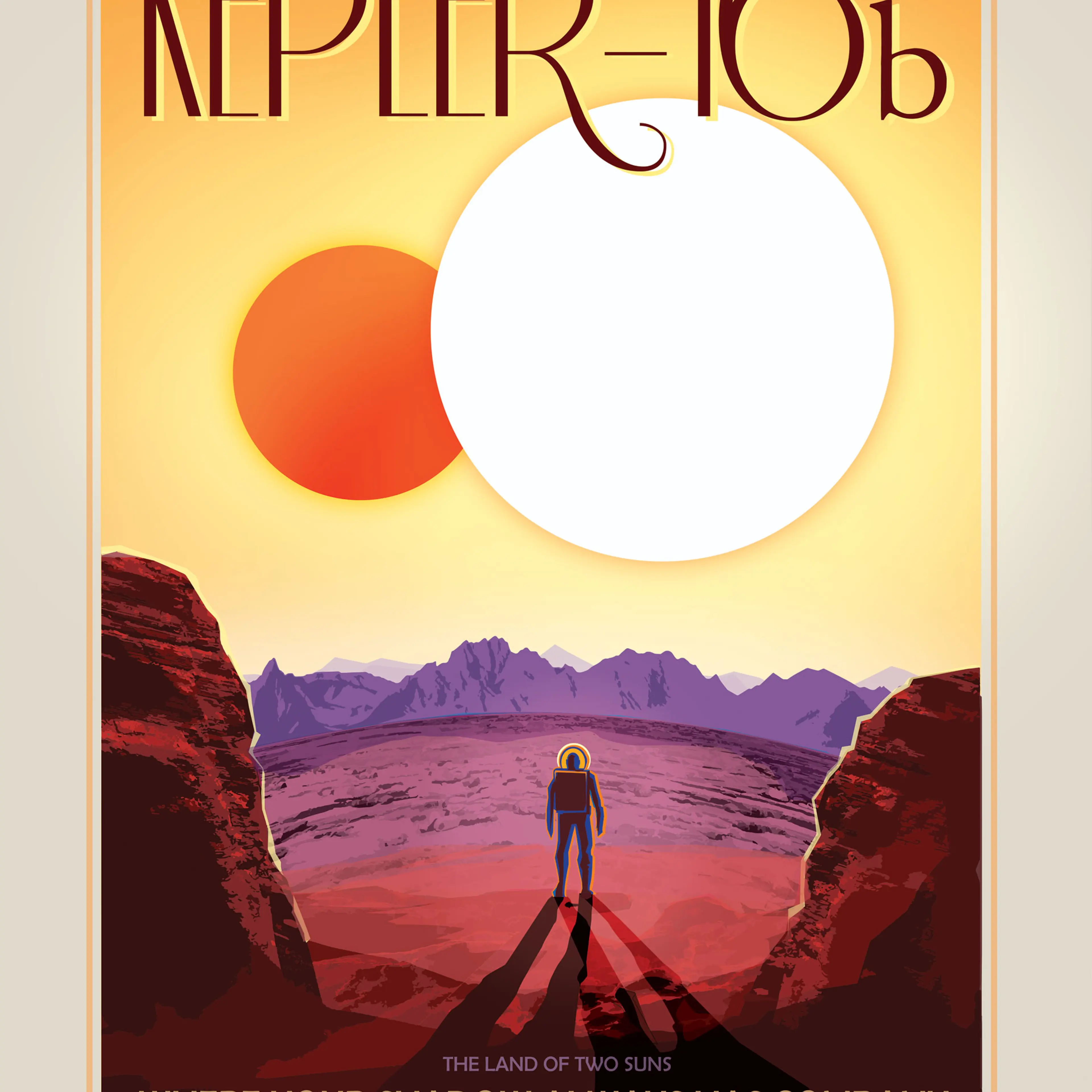 Like Luke Skywalker's planet "Tatooine" in Star Wars, Kepler-16b orbits a pair of stars.