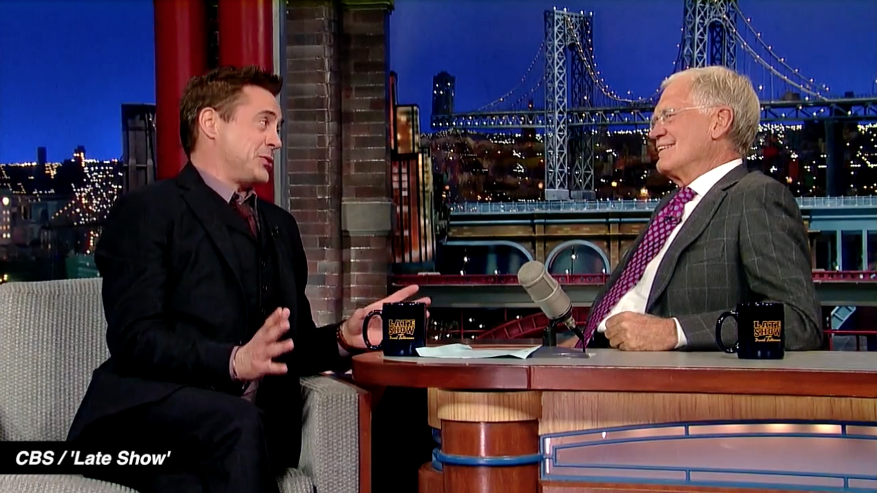 RDJ tells Letterman no Iron Man 4