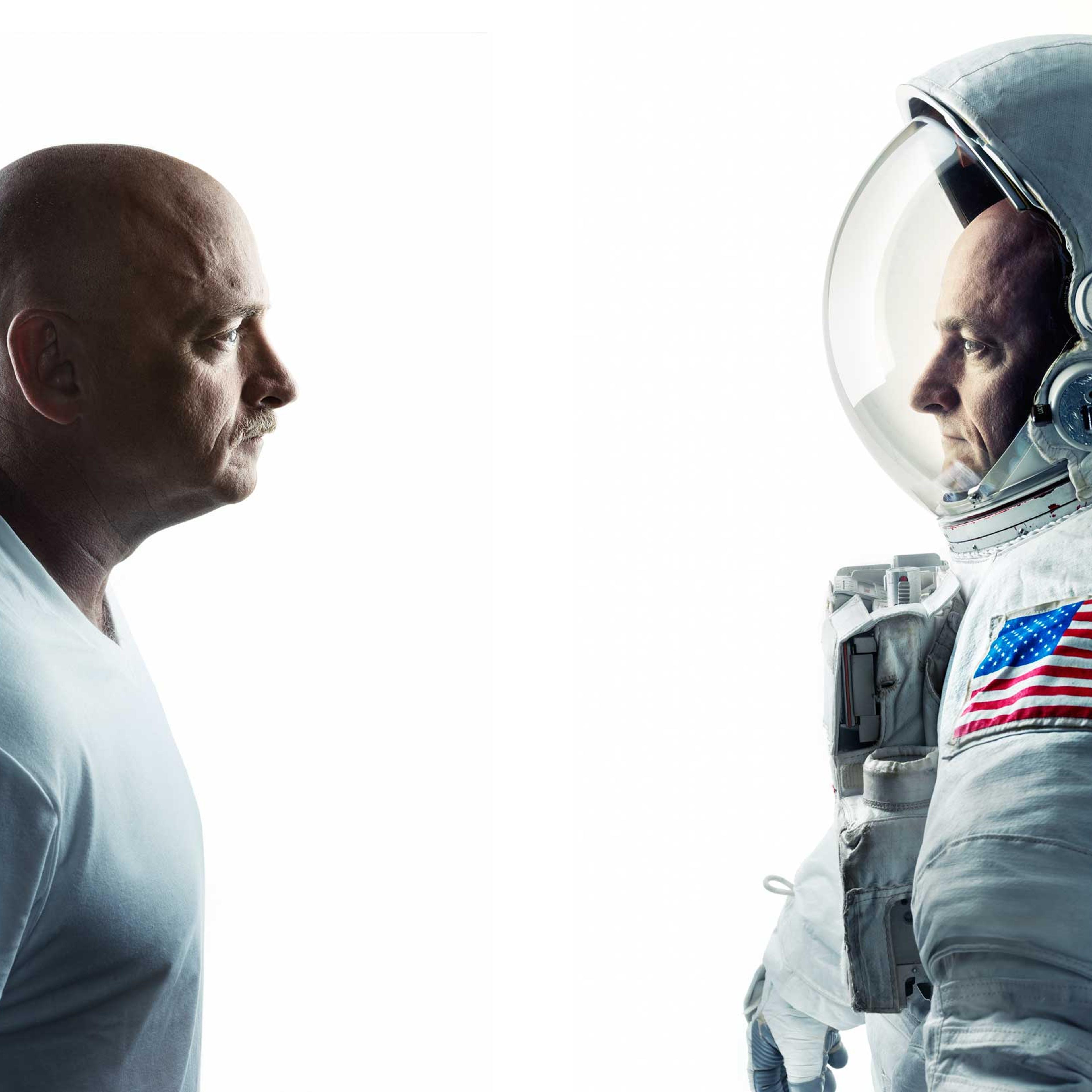 Astronaut twins Mark and Scott Kelly