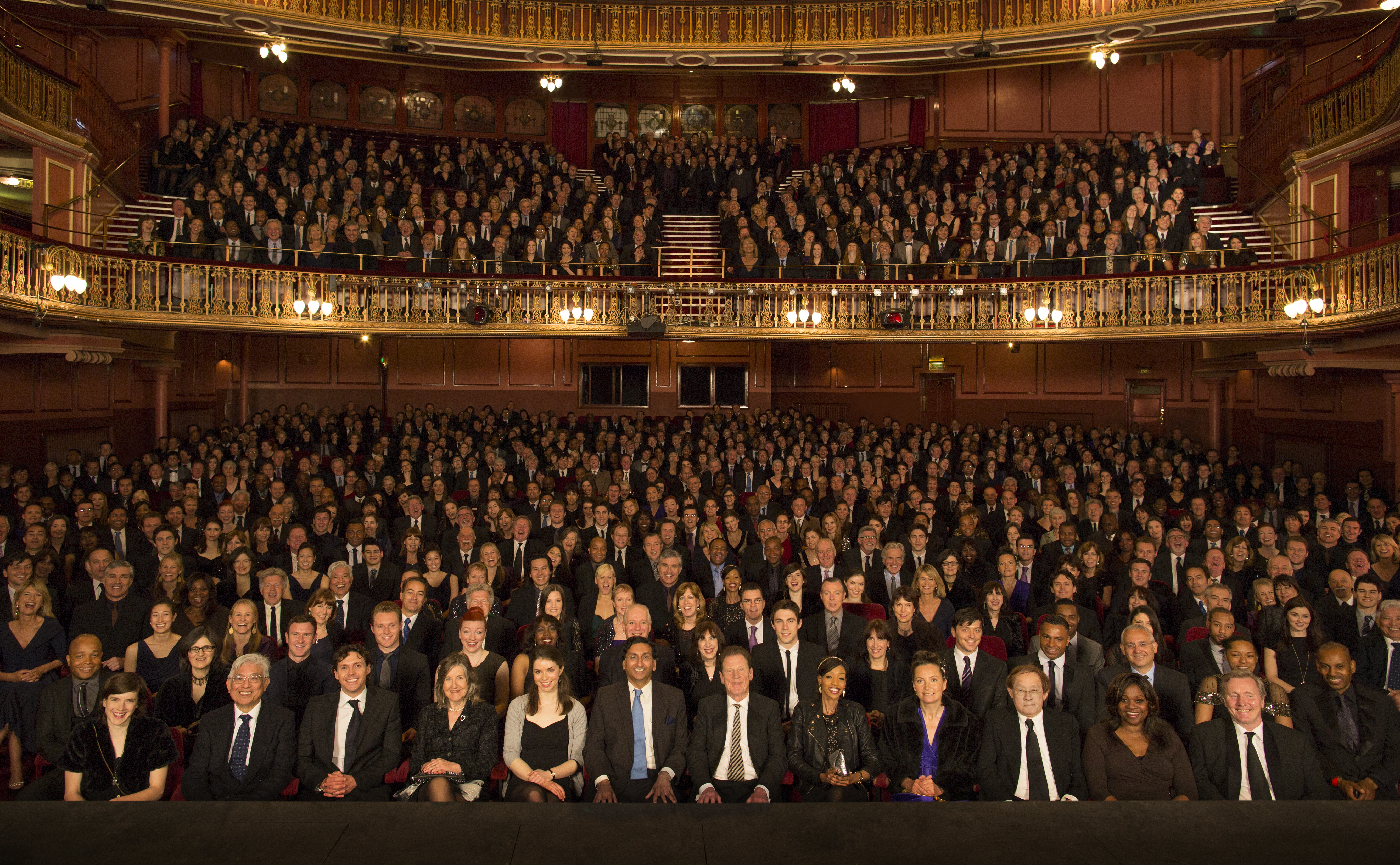 Audience watching performance in theater