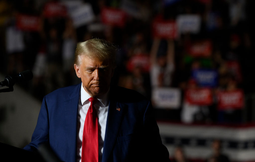 Donald Trump Holds A Campaign Rally In Erie, Pennsylvania