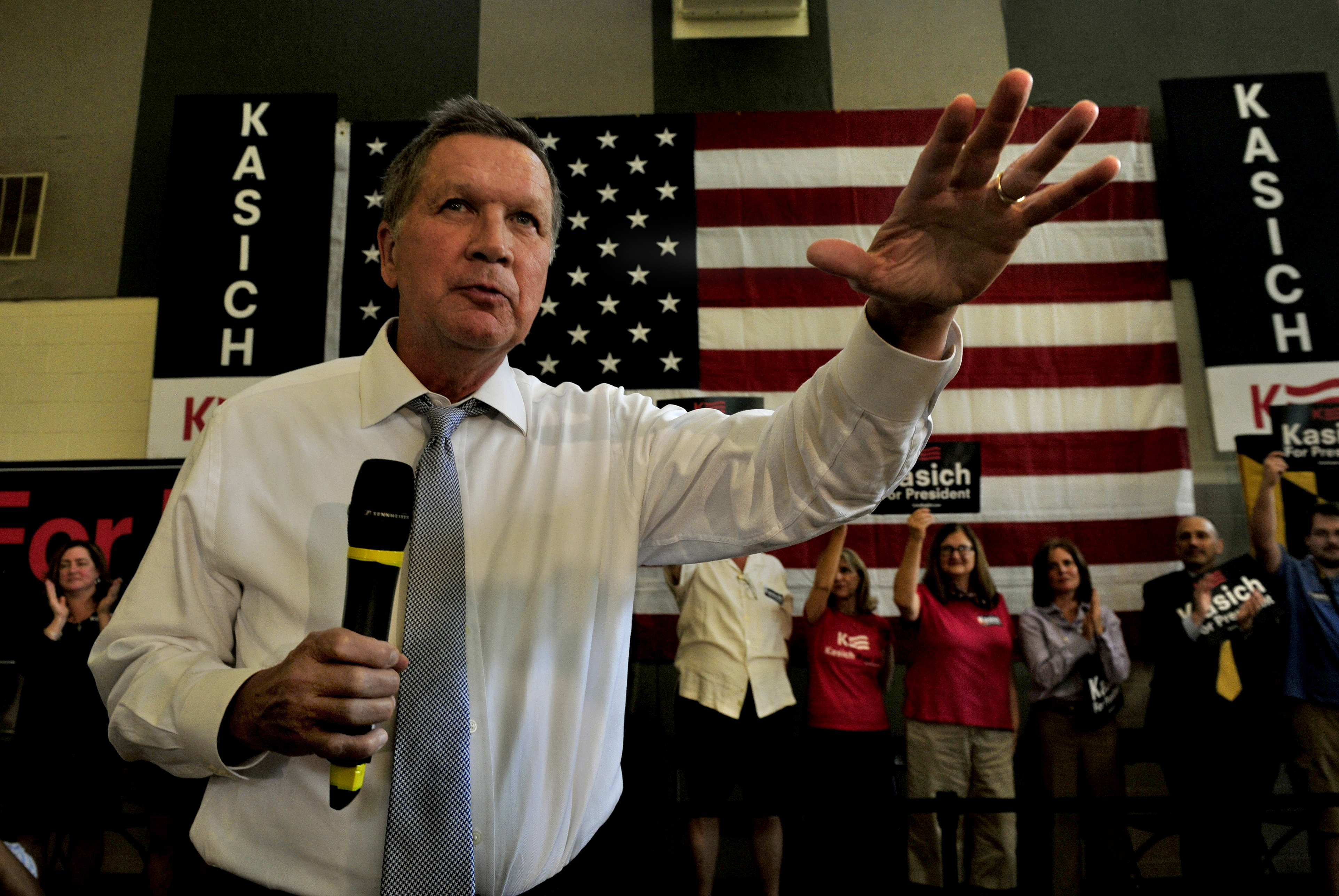 John Kasich Town Hall Rally in Rockville, Maryland