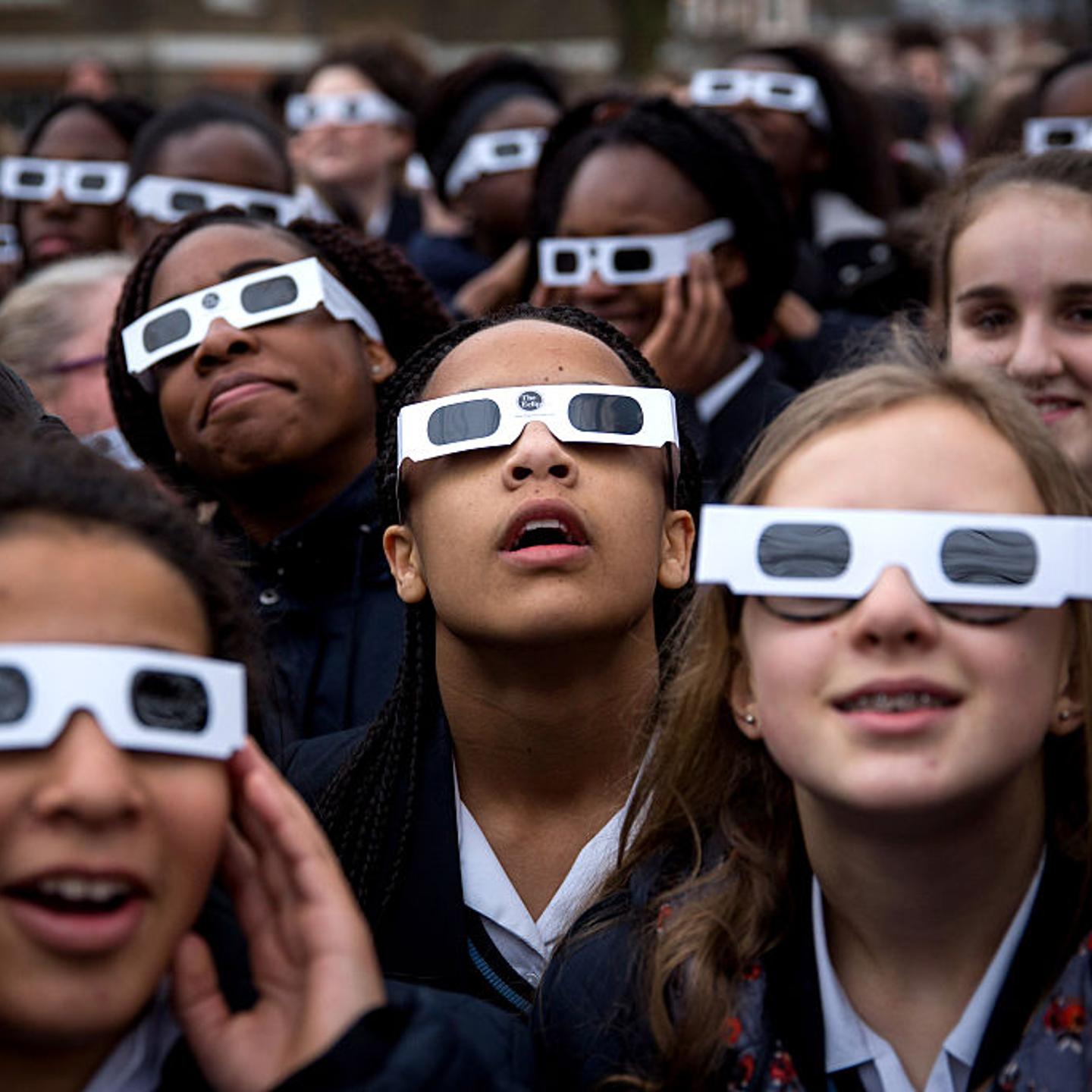 Rare Partial Solar Eclipse Is Viewed Around The UK