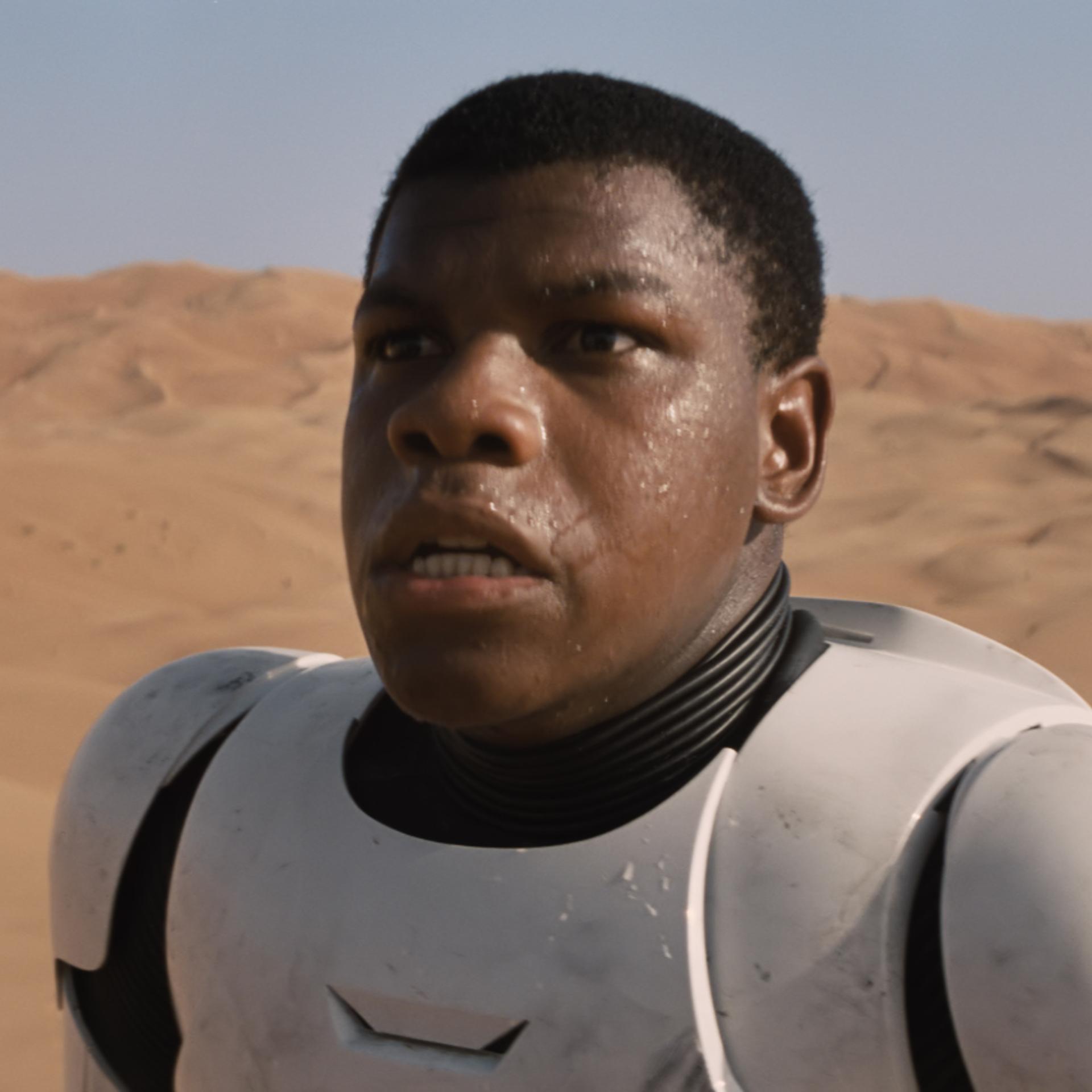 John Boyega in Star Wars: The Force Awakens.