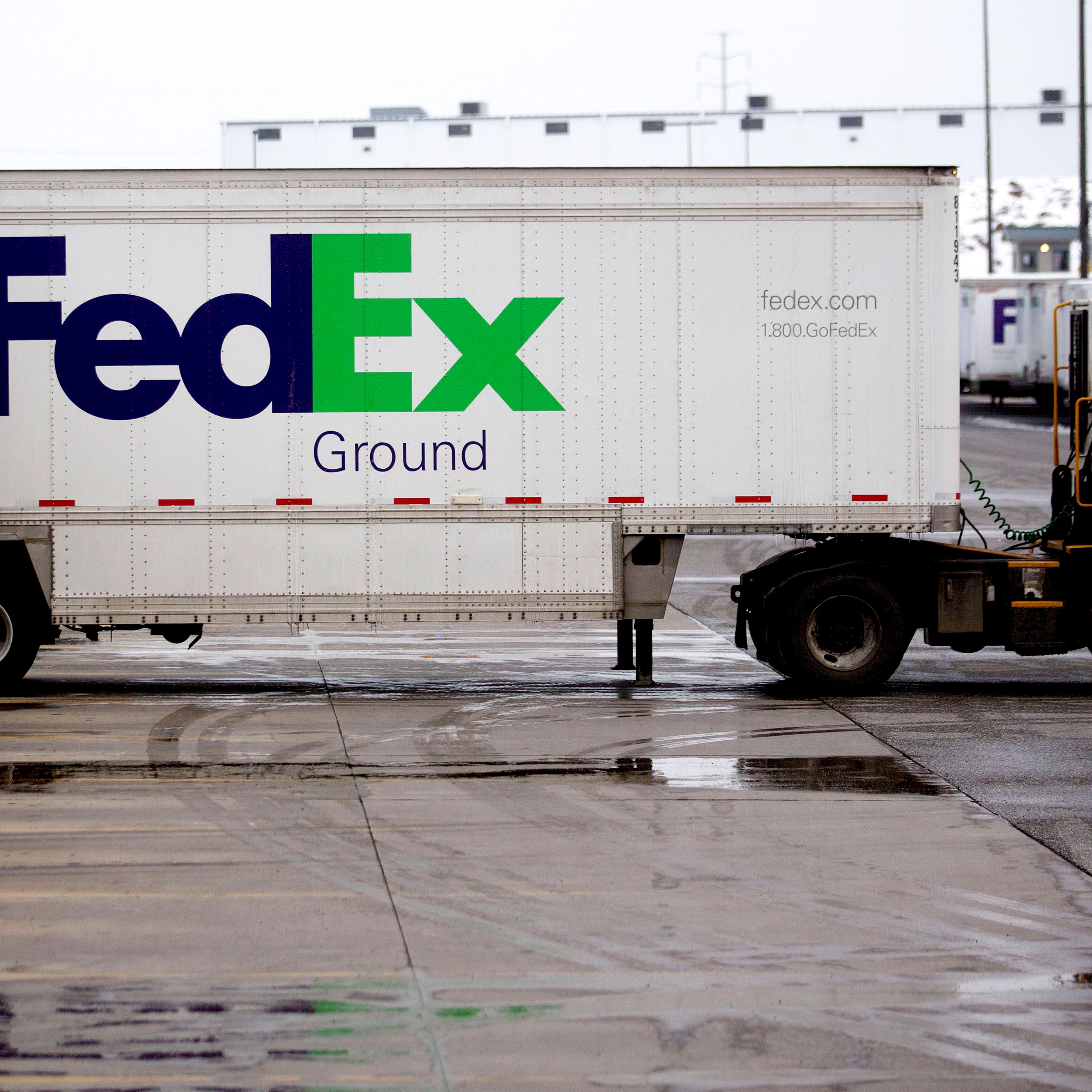 Operations At A FedEx Ground Facility Ahead Of Earnings