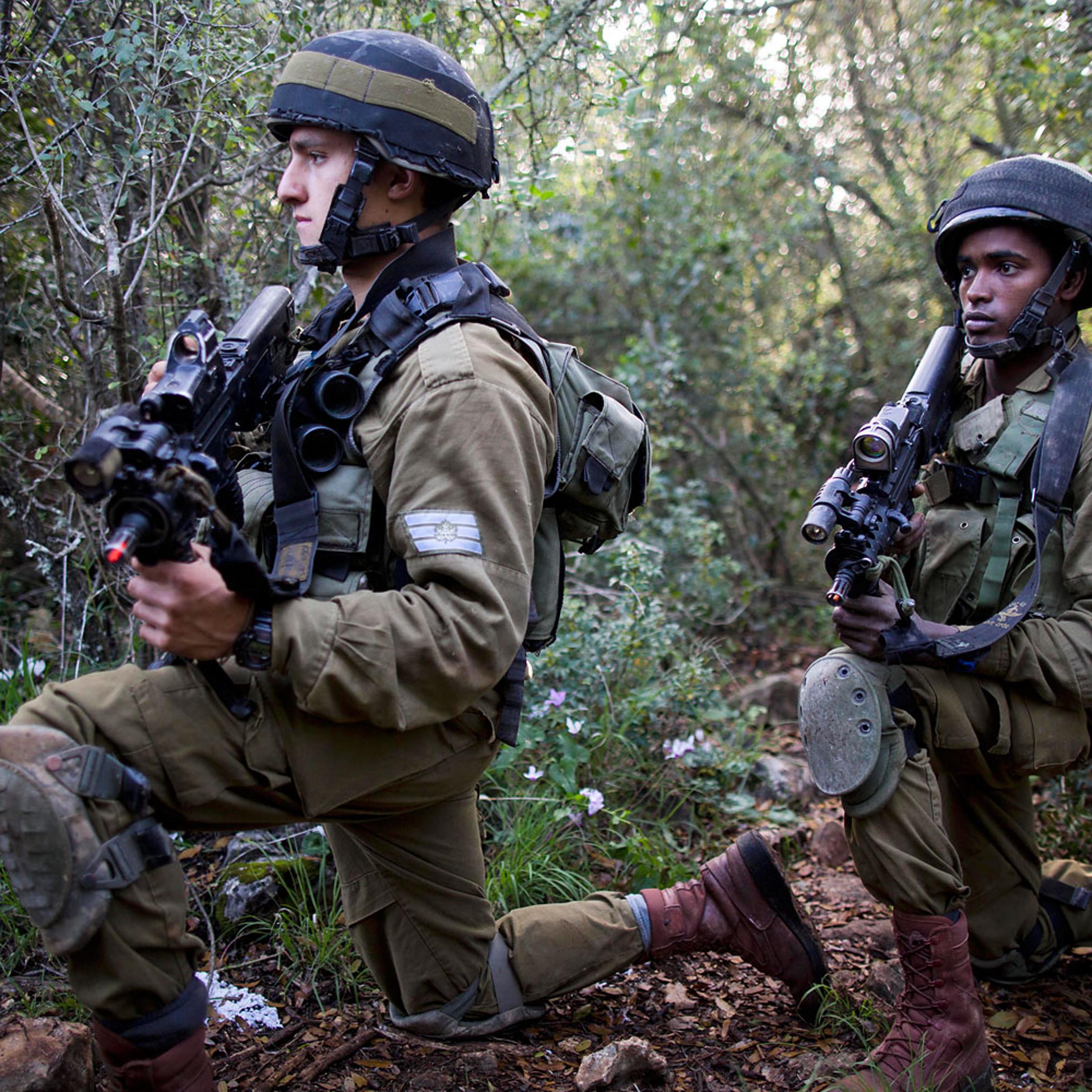 Israeli Defense Forces soldiers train urban warfare