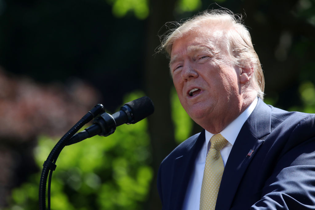 President Donald Trump Delivers Remarks In The Rose Garden On Expanding Health  Coverage Options For Small Businesses