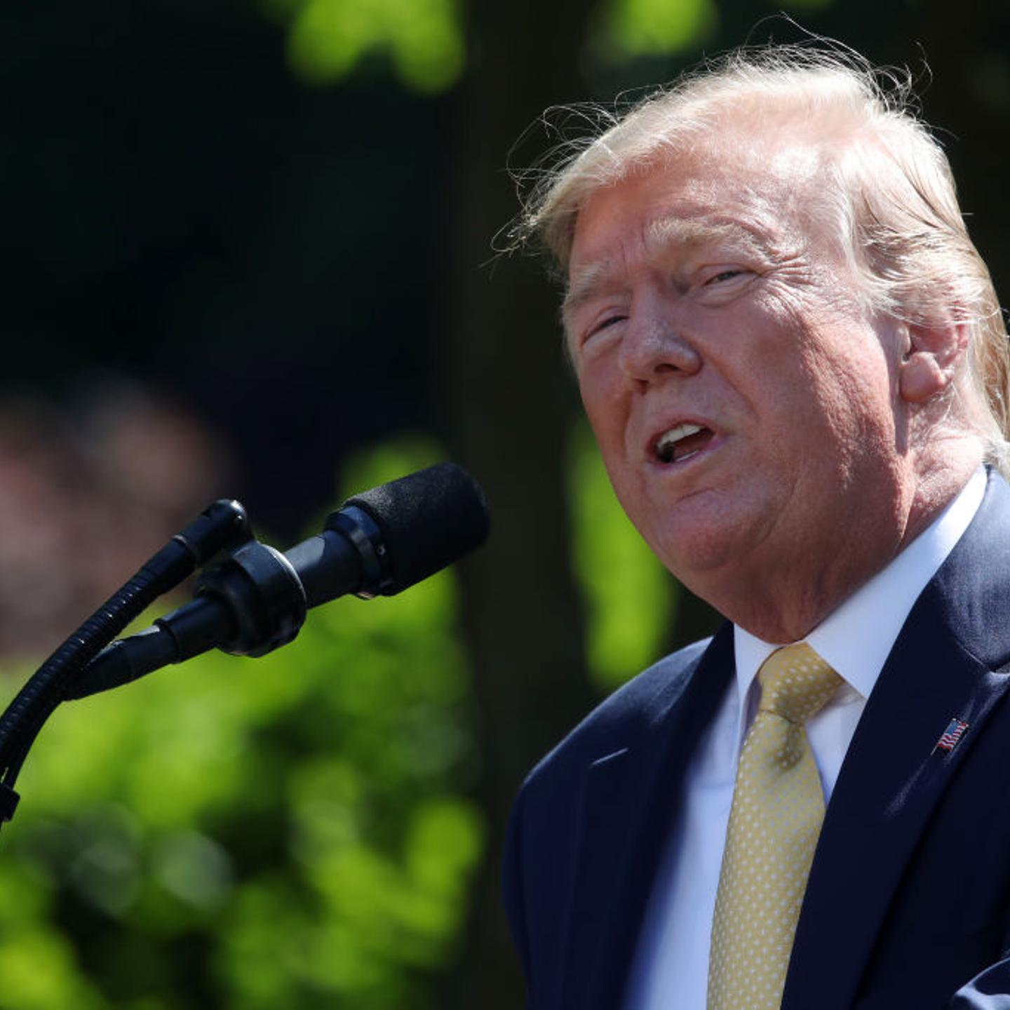 President Donald Trump Delivers Remarks In The Rose Garden On Expanding Health Coverage Options For Small Businesses
