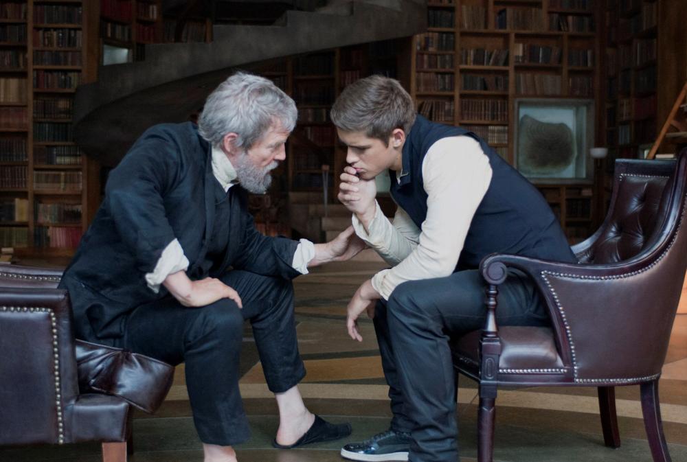 THE GIVER, from left: Jeff Bridges, Brenton Thwaites, 2014. ©Weinstein Company/Courtesy Everett Coll