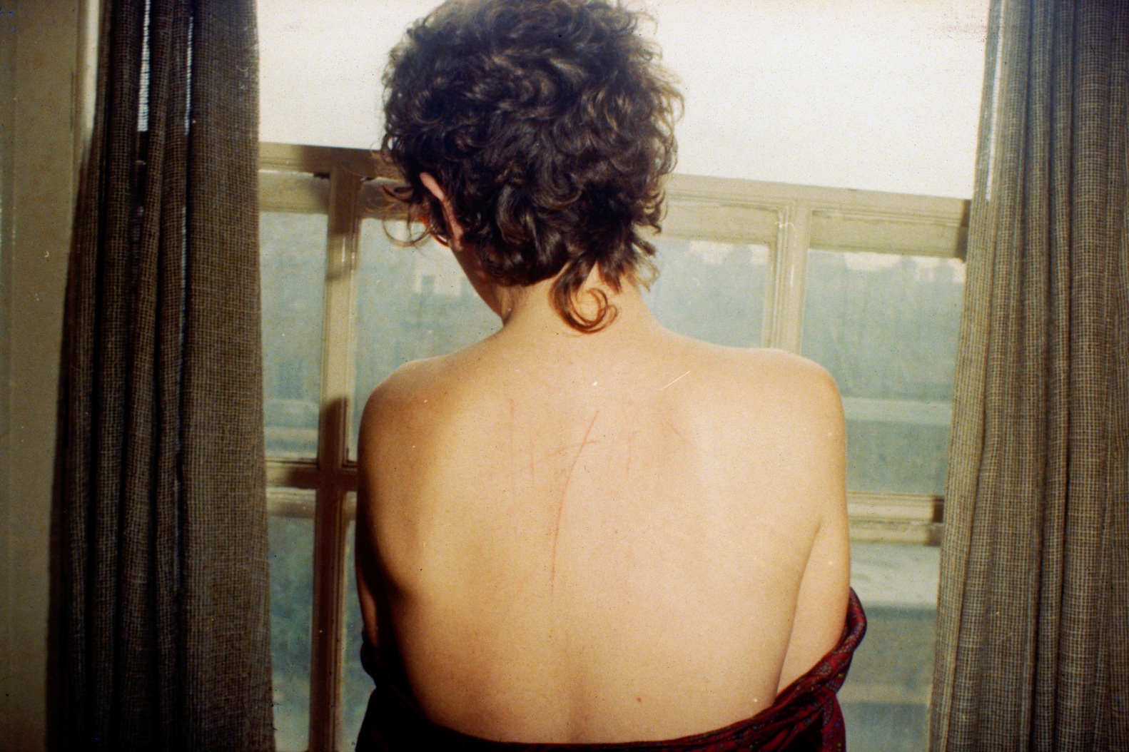 <i>Self portrait with scratched back after sex</i>