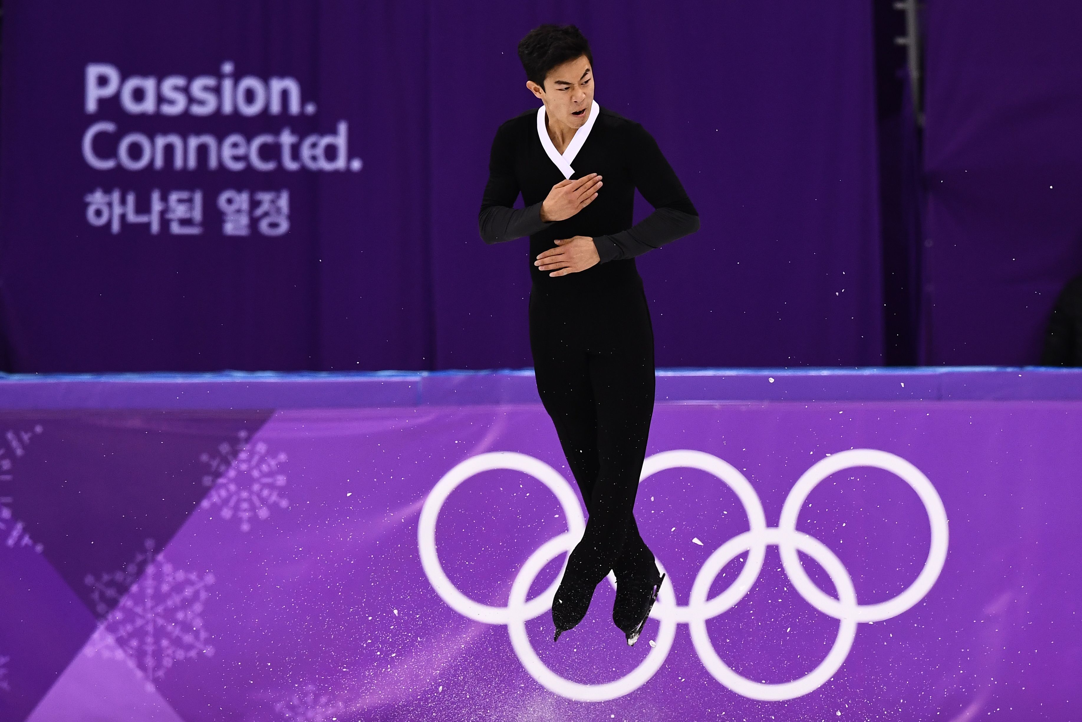 Nathan Chen Quad Jumps Long Program Winter Olympics