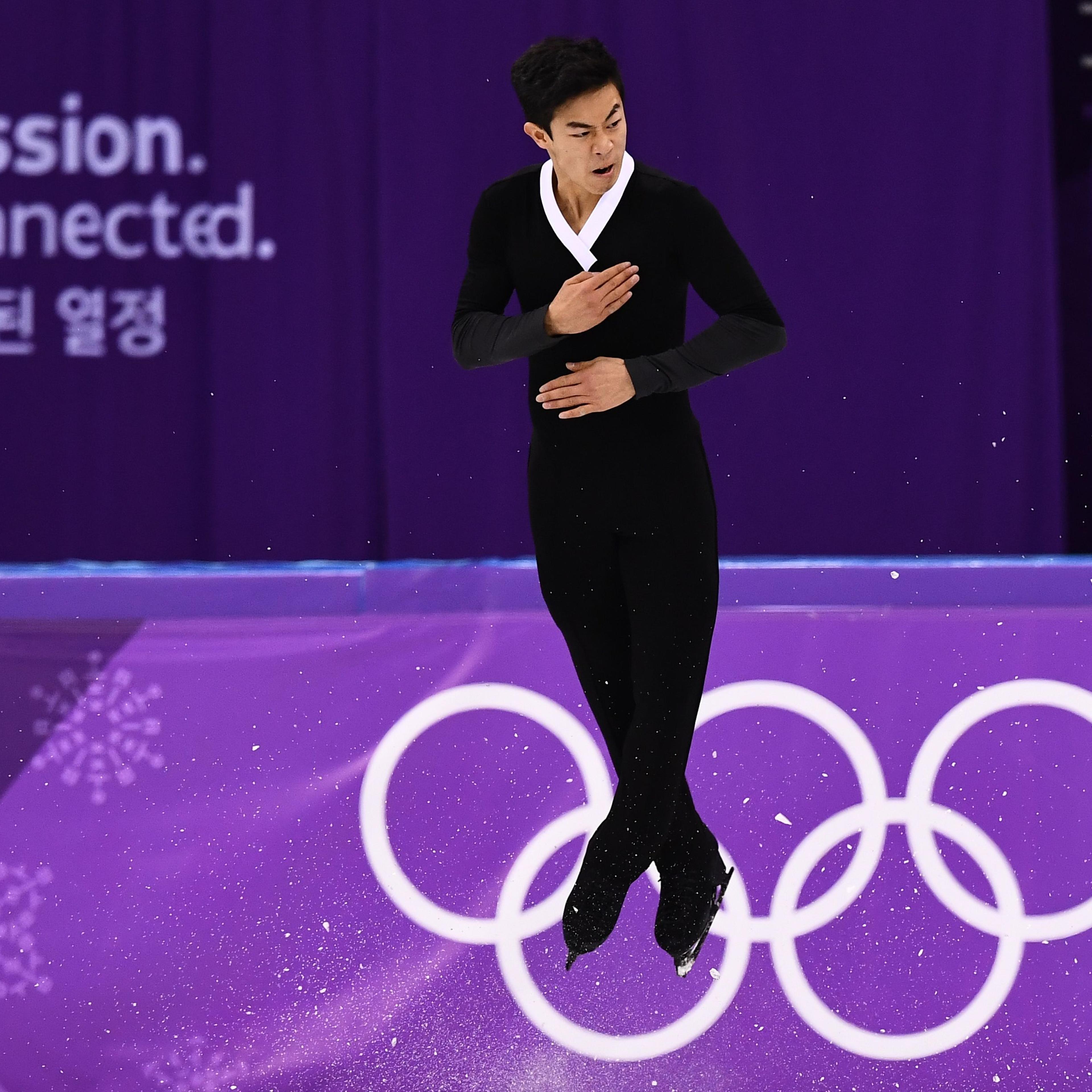 Nathan Chen Quad Jumps Long Program Winter Olympics