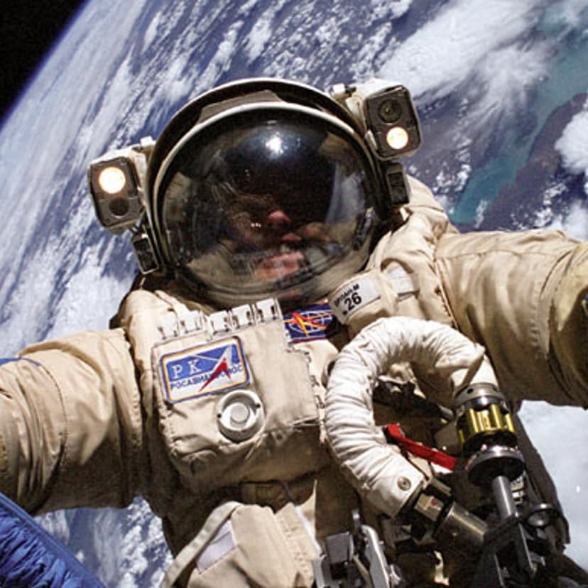 Spacewalk from International Space Station