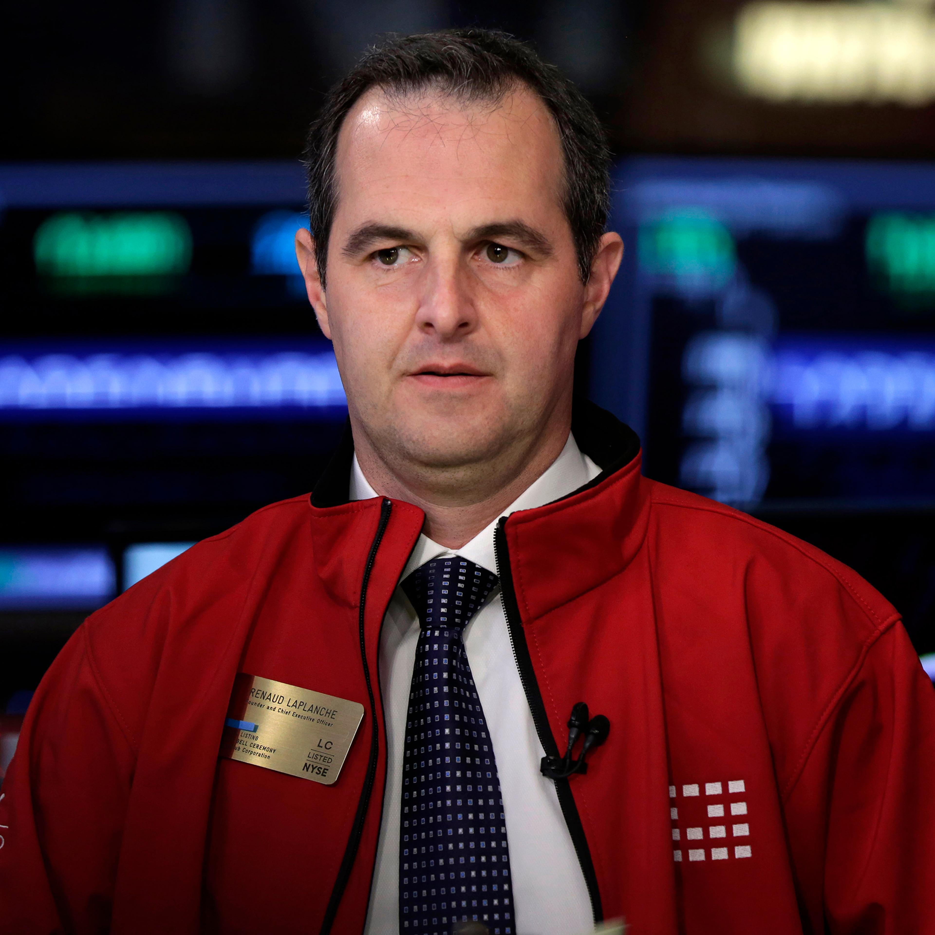 Renaud Laplanche on the floor of the New York Stock Exchange, Dec. 11, 2014.