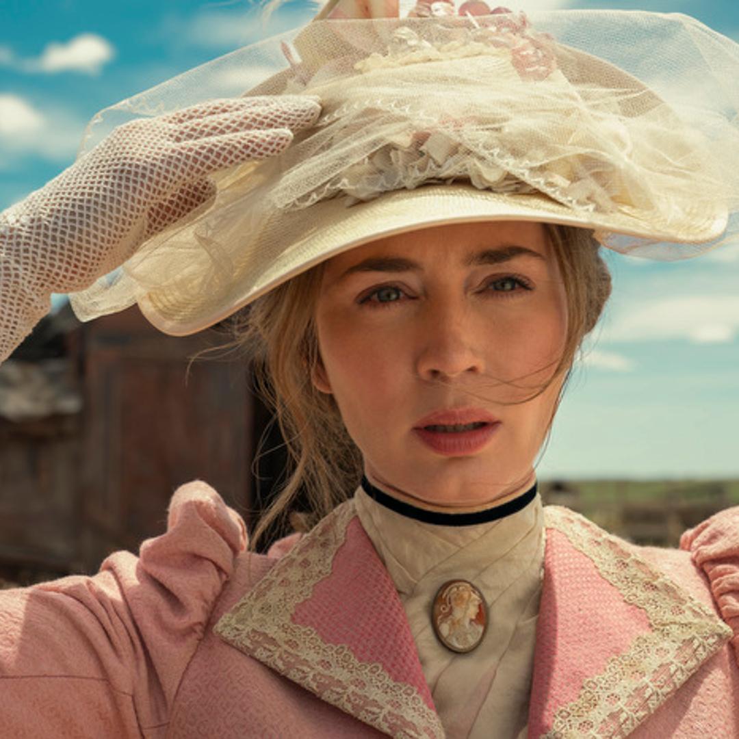 Chaske Spencer and Emily Blunt in <i>The English</i>