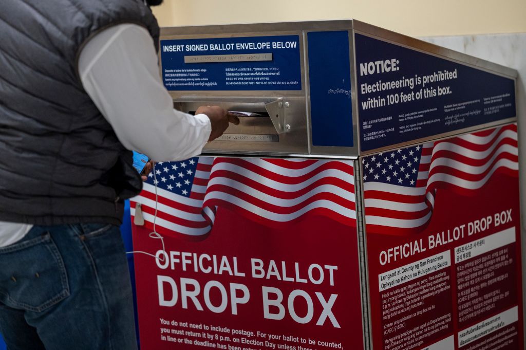 Residents Cast Ballots For US Presidential Election During Early Voting Period In California