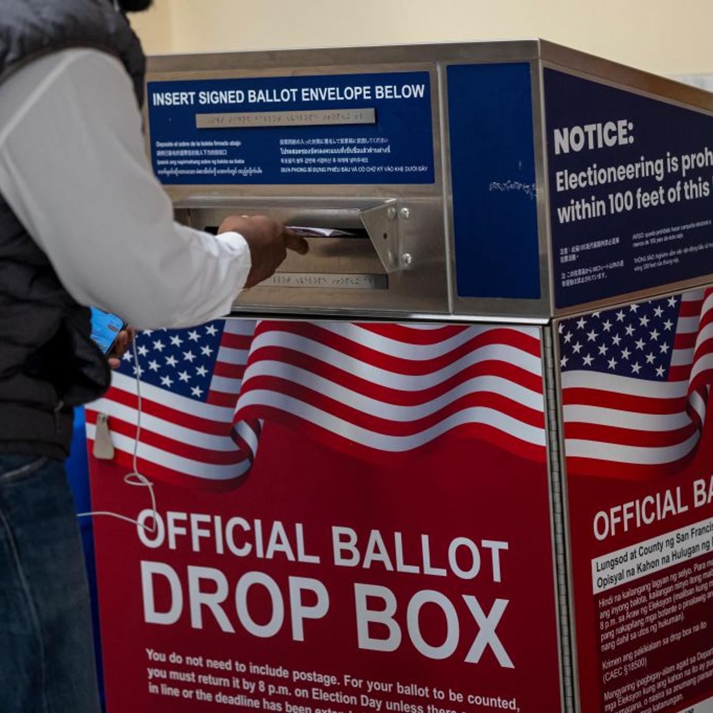 Residents Cast Ballots For US Presidential Election During Early Voting Period In California