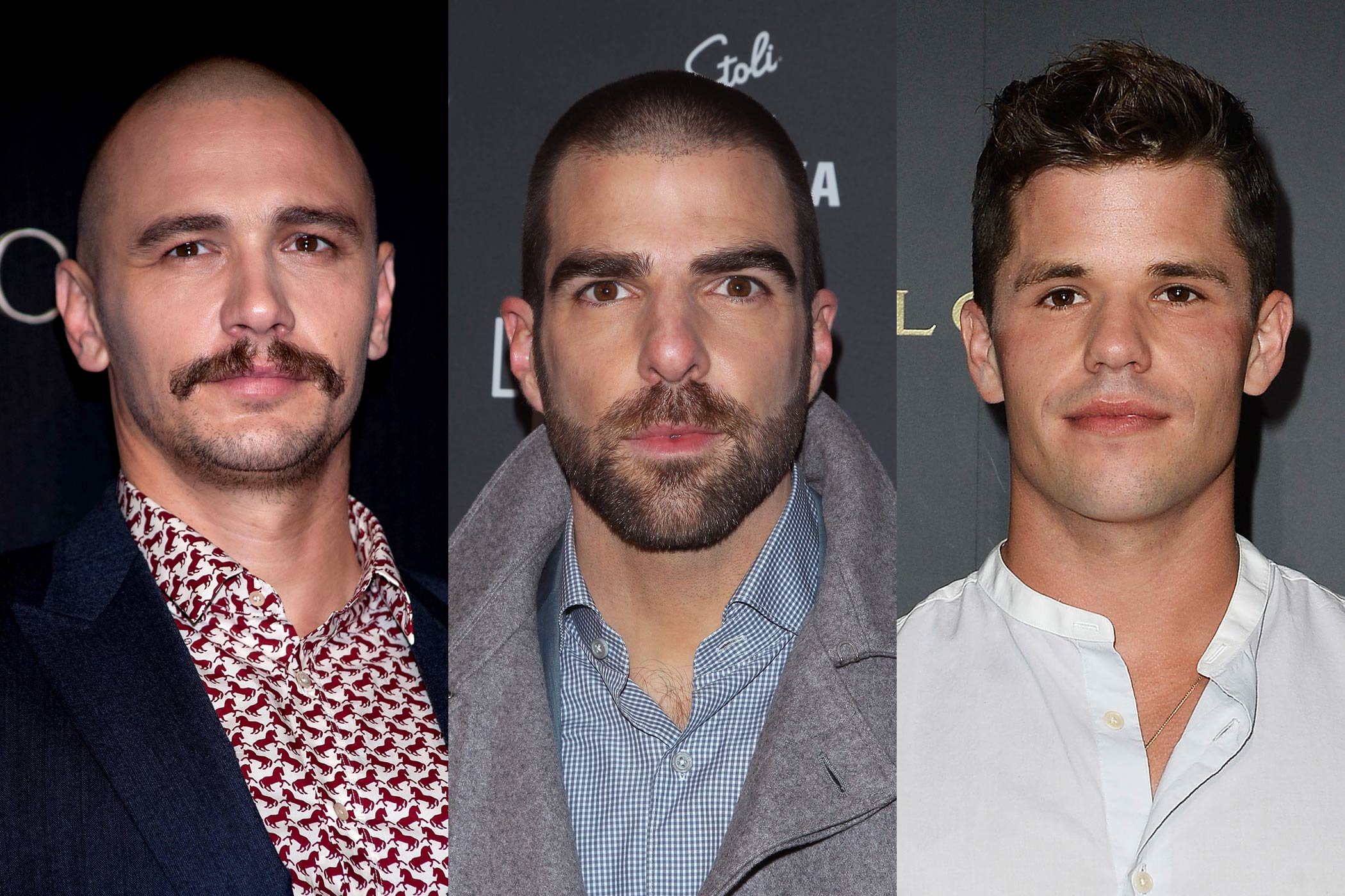 From left: James Franco, Zachary Quinto, Charlie Carver