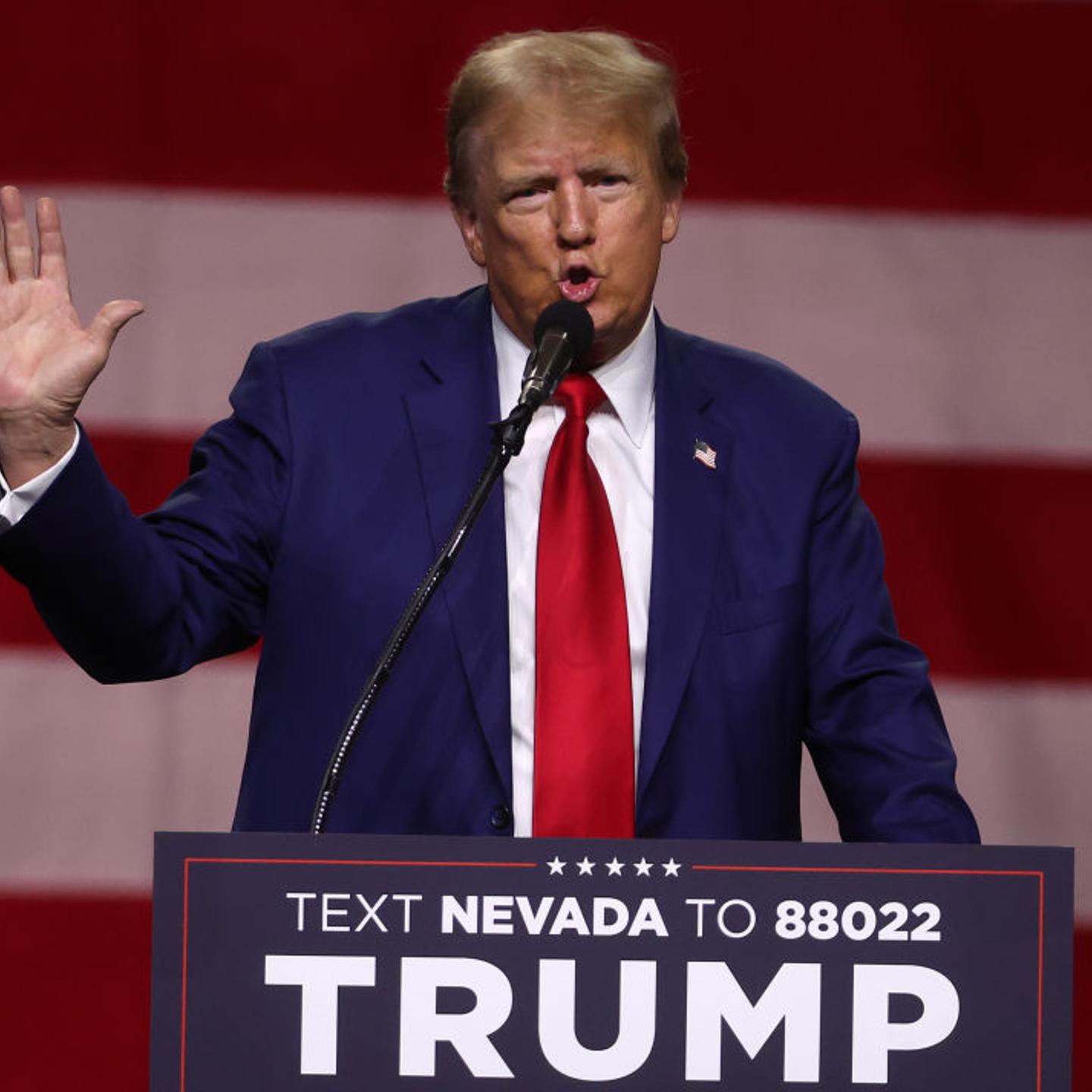 Former President Trump Holds Campaign Rally In Reno, Nevada