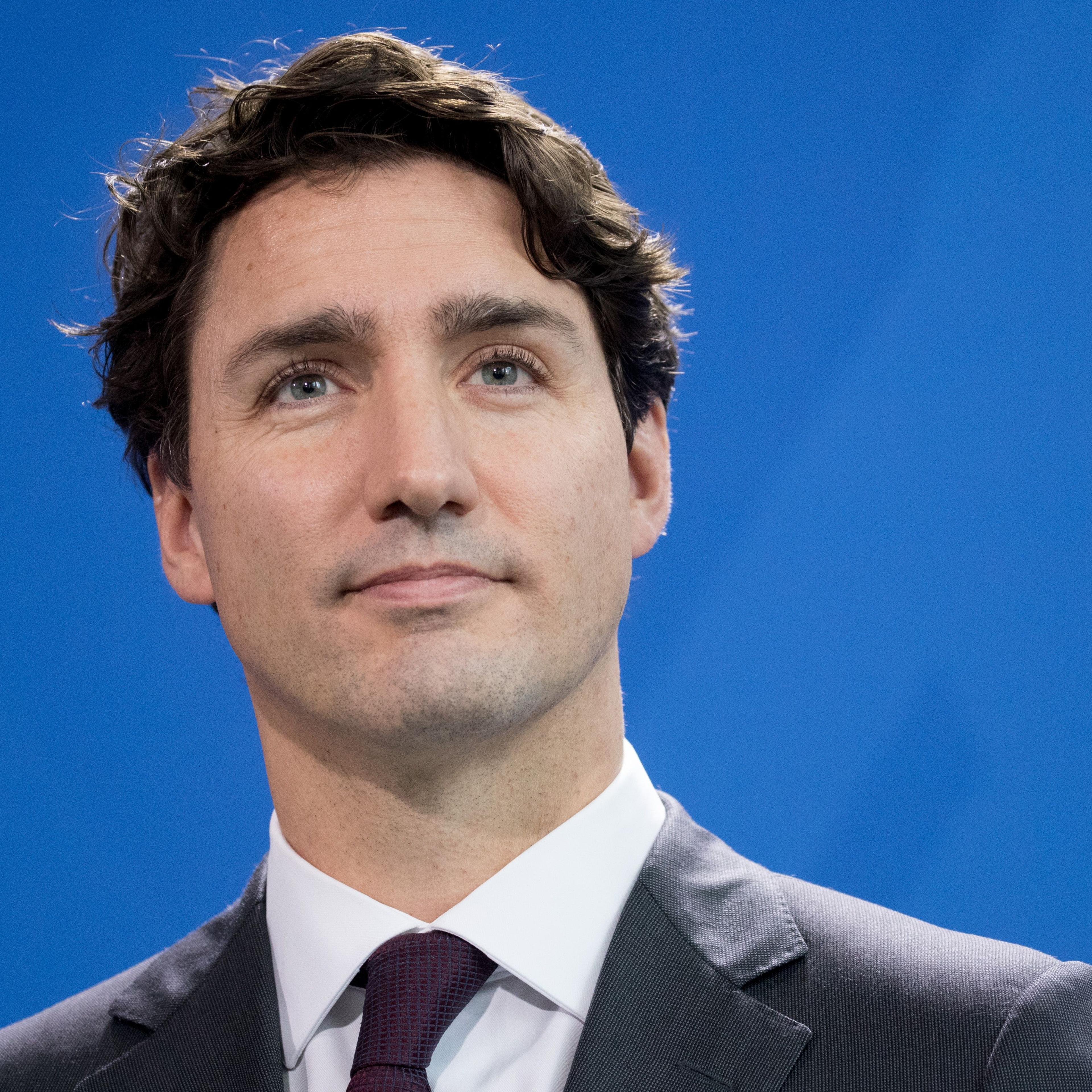 Canadian prime minister Justin Trudeau attends a joint press conference with the German Chancellor on Feb. 17, 2017 in Berlin.