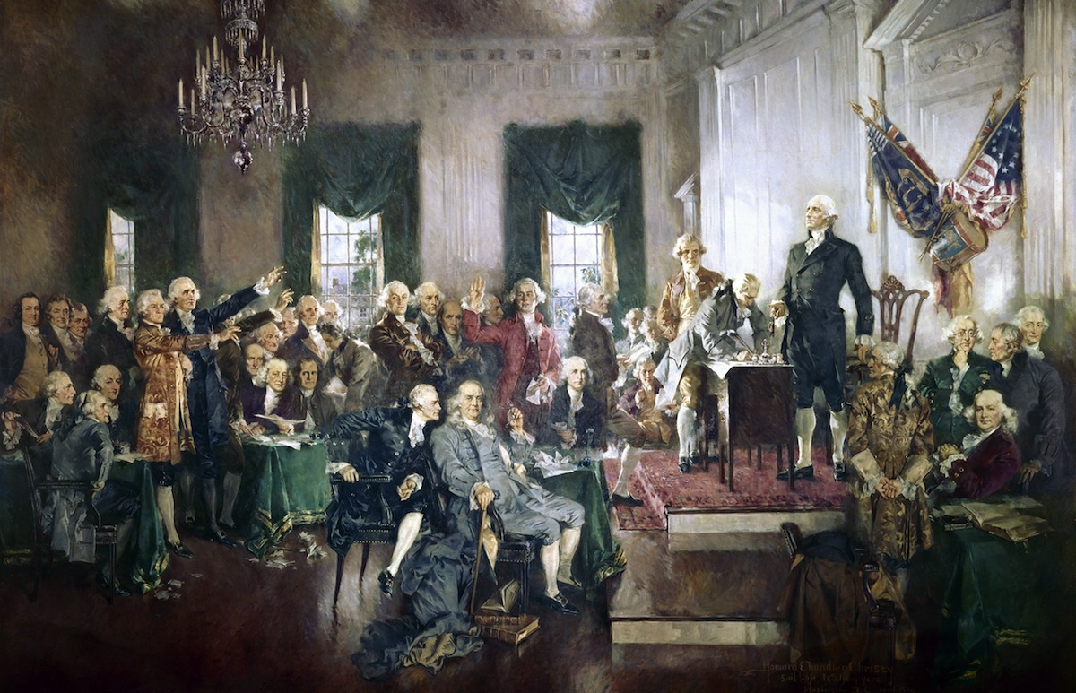 Signing The US Constitution
