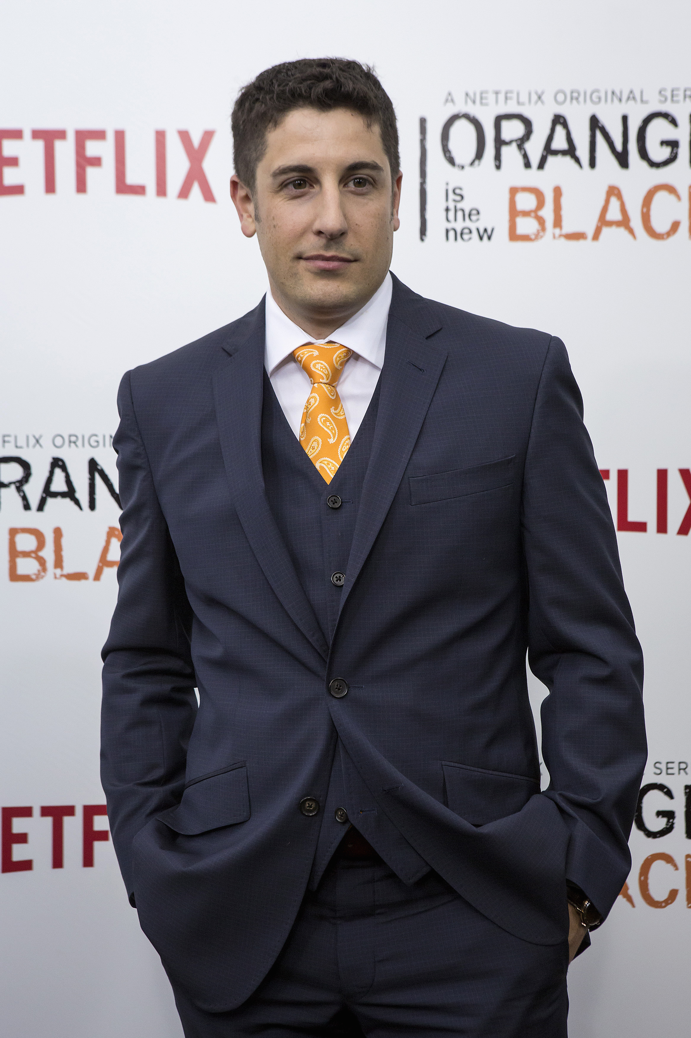 Cast member Jason Biggs attends the season two premiere of "Orange is the New Black" in New York